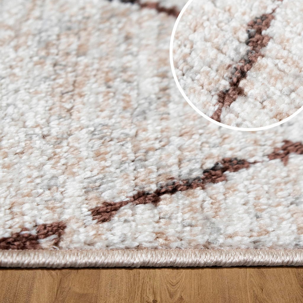 my home Teppich »Smilla«, rechteckig, 9 mm Höhe, mit besonders weichem Flor, Kurzflor, moderne Berber Optik, Boho