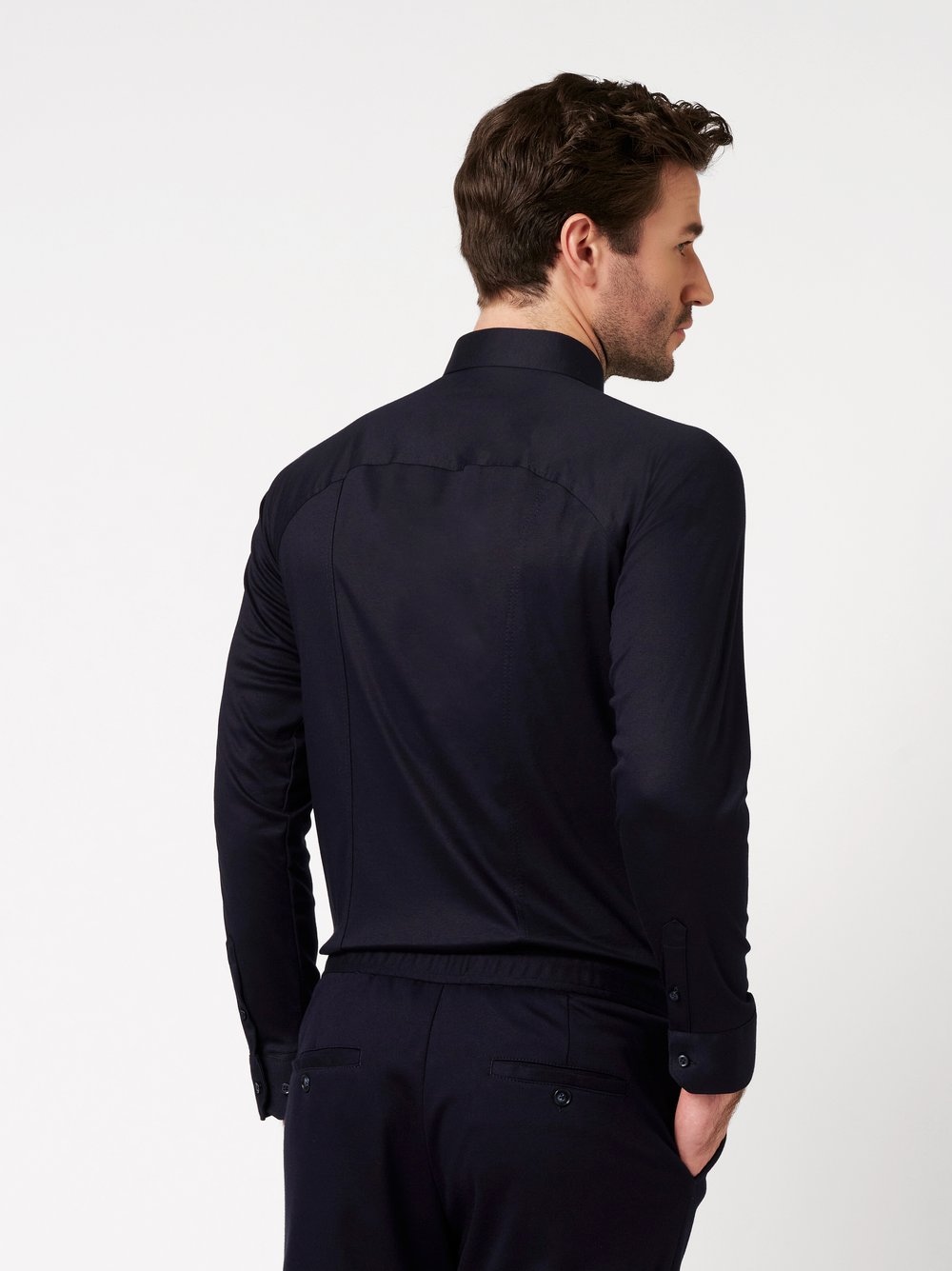 DESOTO Langarmhemd »Jerseyhemd Casual Kent«