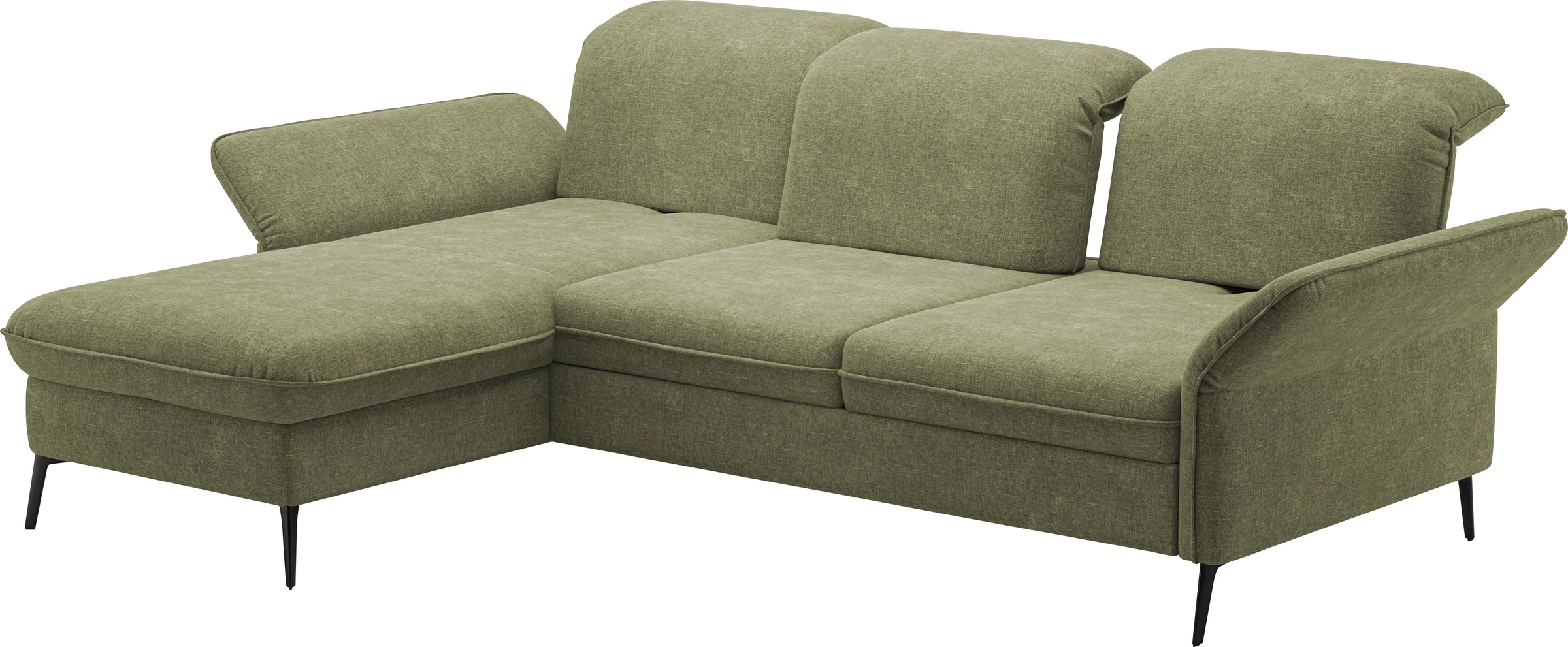 sit&more Ecksofa »Emely, inkl. Sitztiefenverstellung«, wahlweise mit Bettfunktion,Bettkasten,Kopf- & Armteilverstellung