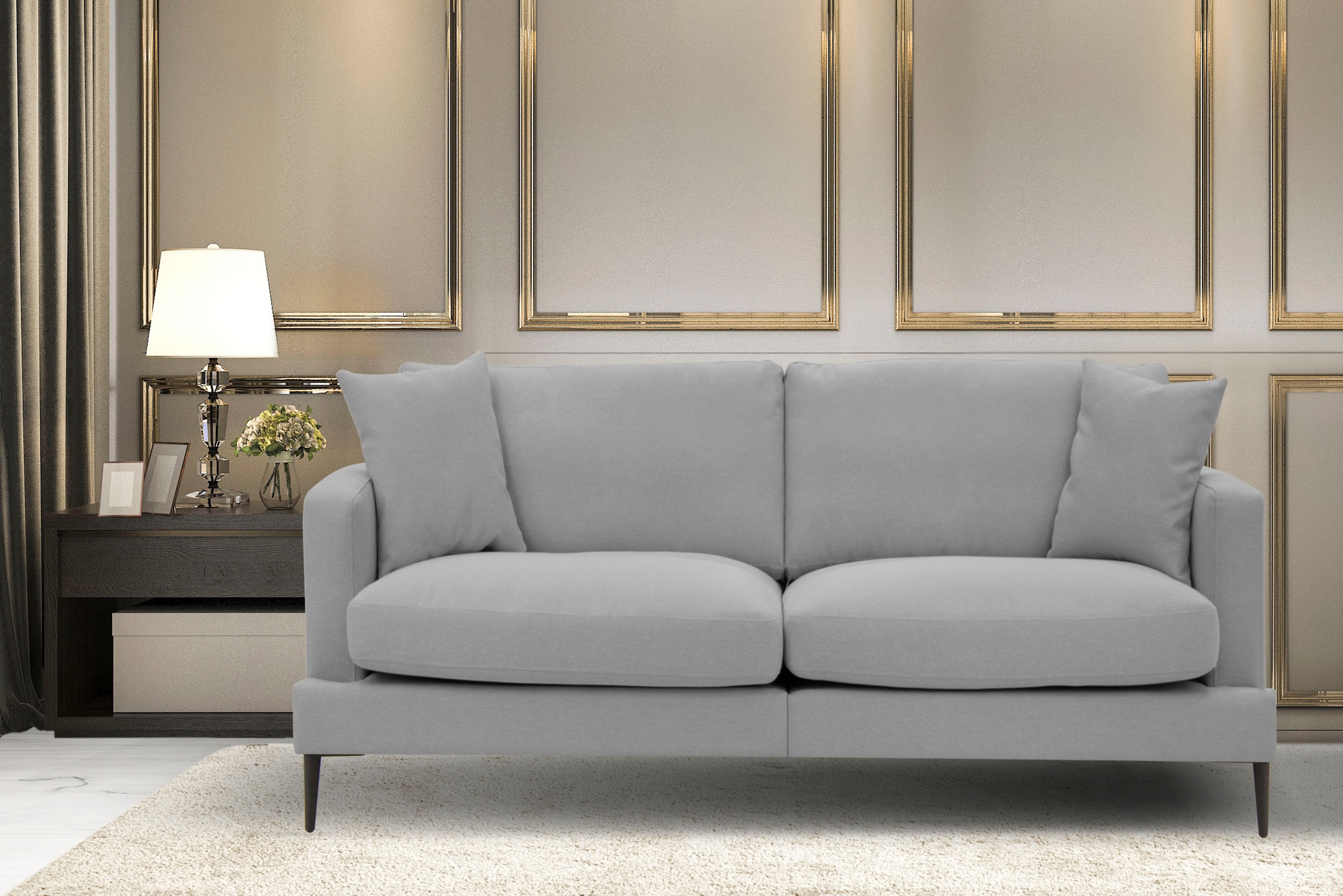 Home affaire 2-Sitzer »Cozy elegantes Designsofa, Maße B/T/H: 151/97/80 cm« günstig online kaufen