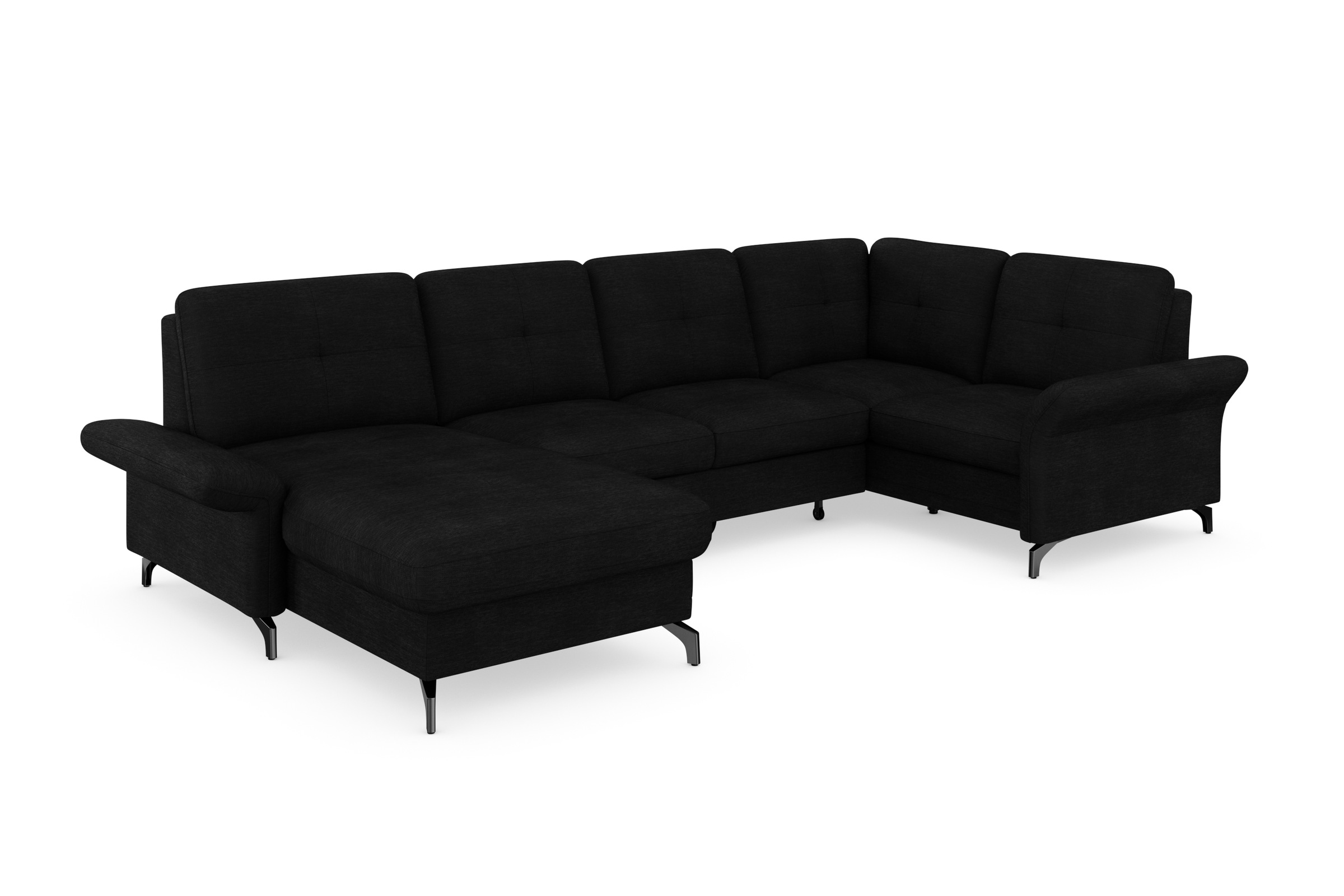 Home affaire Wohnlandschaft »Calando U-Form« wahlweise mit Bettfunktion, Be günstig online kaufen