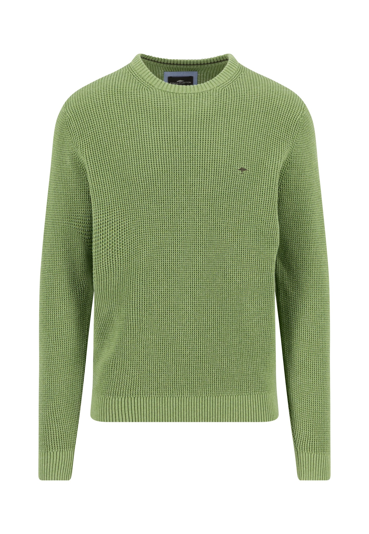 FYNCH-HATTON Strickpullover aus Baumwolle, normale Passform, hüftbedeckende Länge