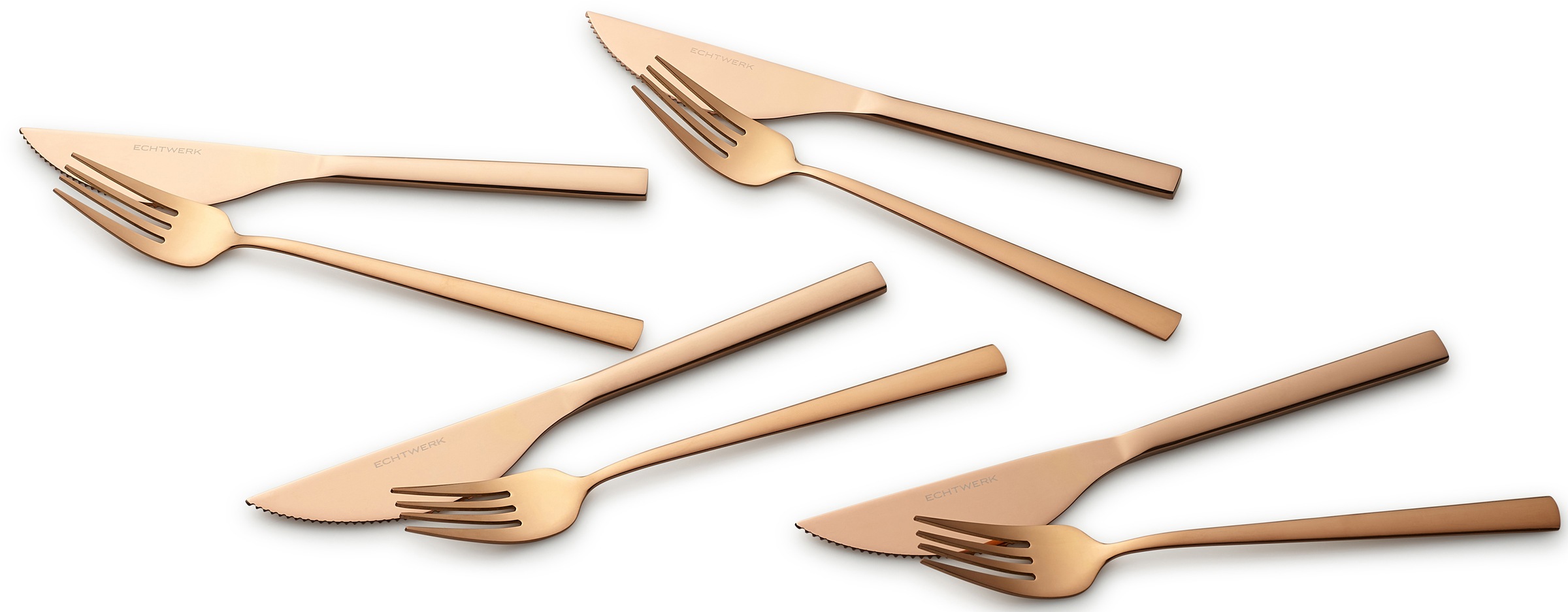 ECHTWERK Besteck-Set »Angelini«, (Set, 8 tlg.), für Pizza, Quiche, Flammkuchen
