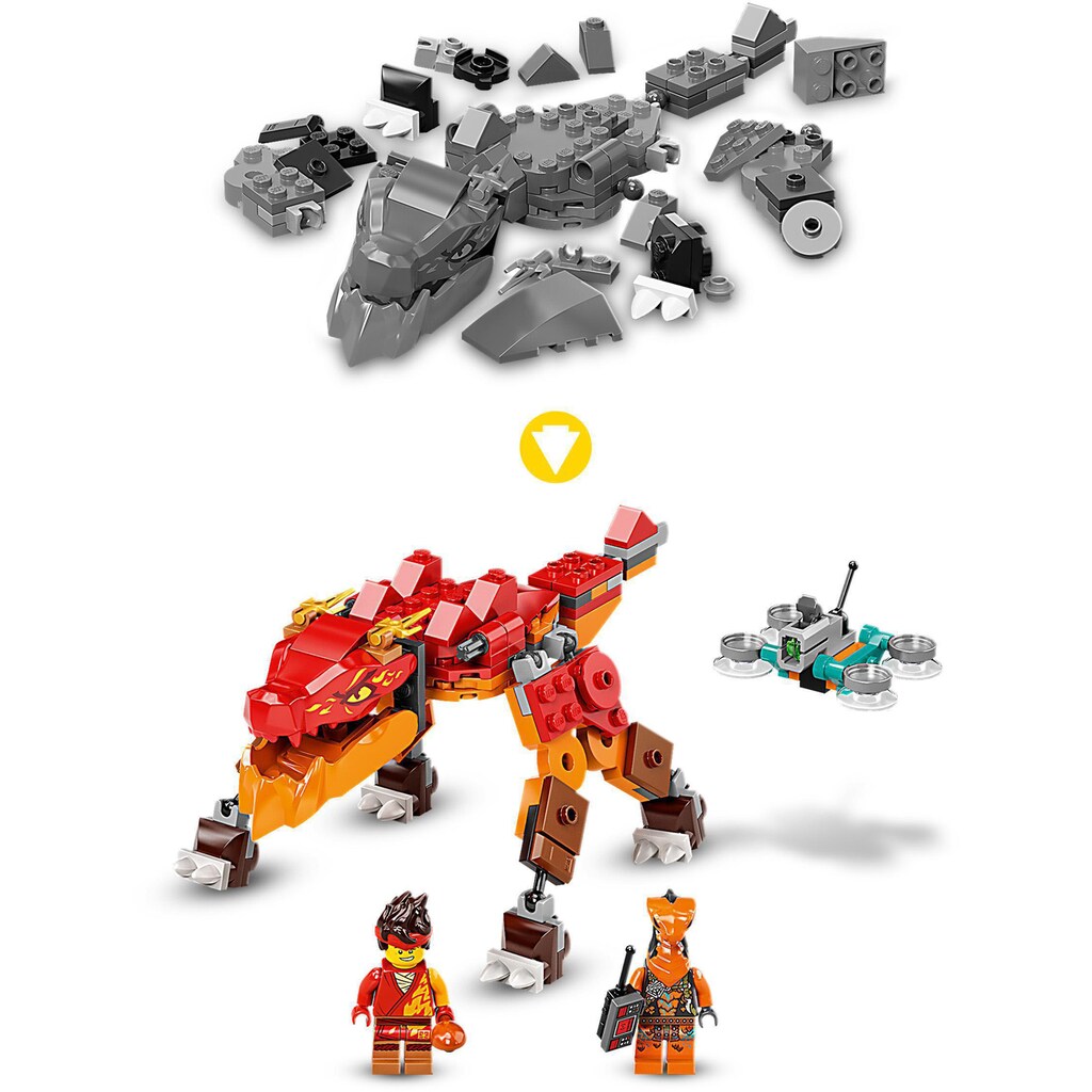 LEGO® Konstruktionsspielsteine »Kais Feuerdrache EVO (71762), LEGO® NINJAGO®«, (204 St.)