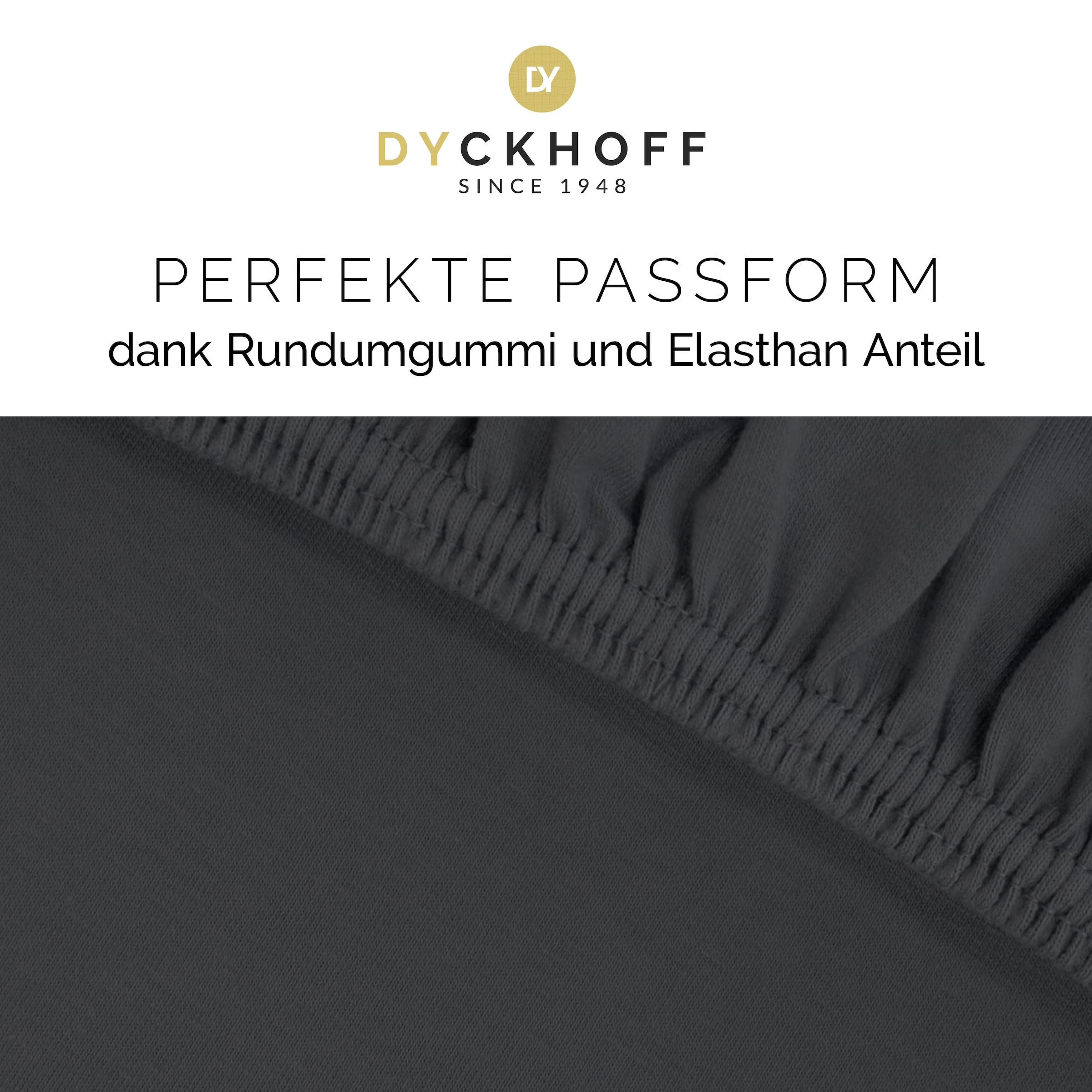 Dyckhoff Spannbettlaken »Uni« Angenehm weich, besonders flexibel, bis 25cm Matratzenhöhe