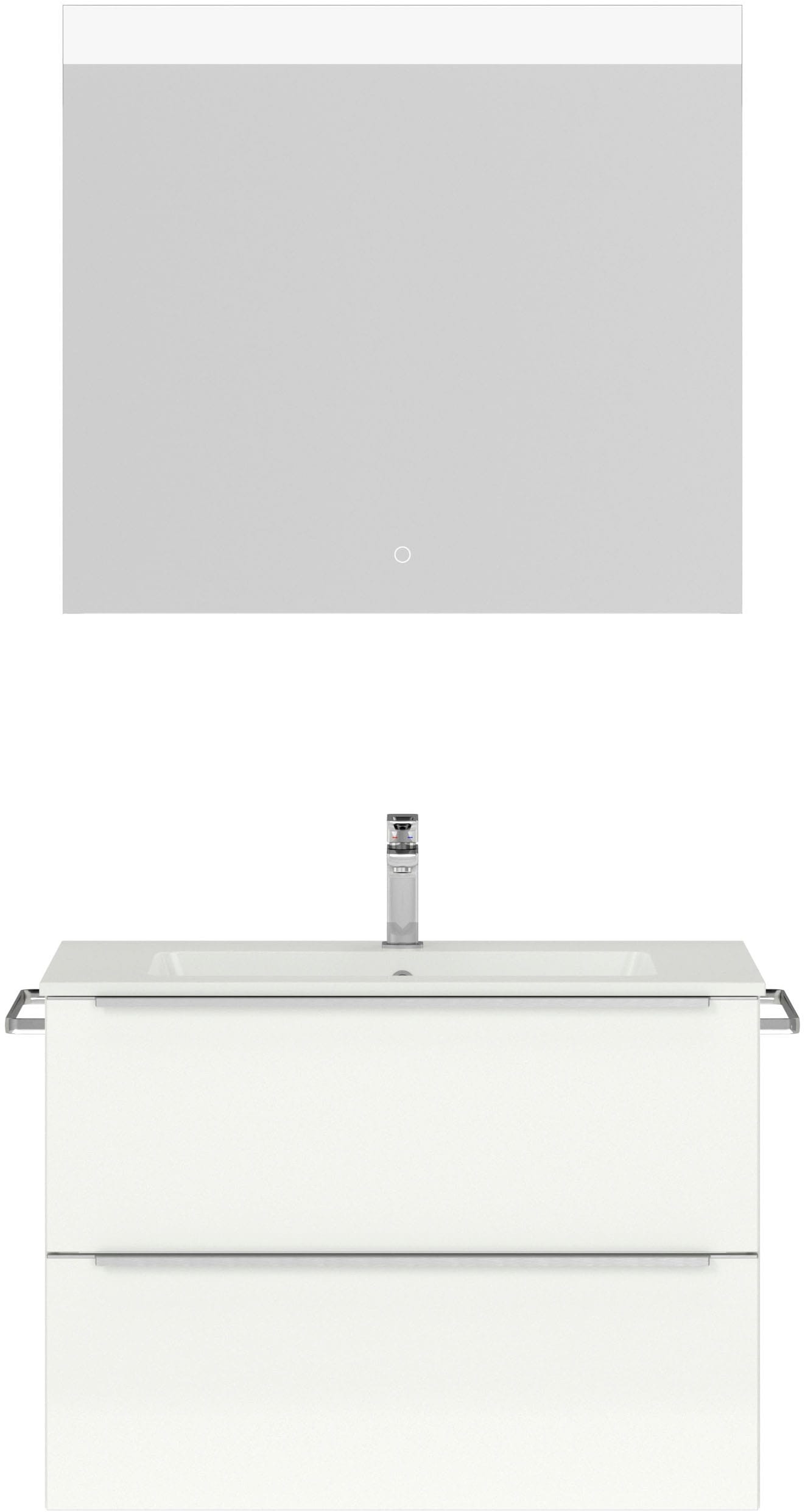 nobilia® Badmöbel-Set »Levere« vormontiert, mit Soft-Close, 2 Stk. tlg. günstig online kaufen