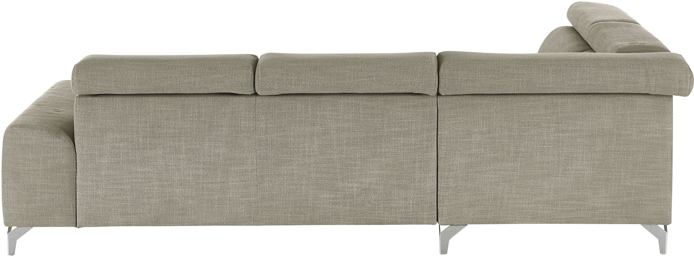 3C Candy Ecksofa »Greve Sofa immer mit manuelle Kopfteilverstellungen, modern, elegant«, wahlweise motorischer Sitzvorzug, bequem und zeitlos, L-Form
