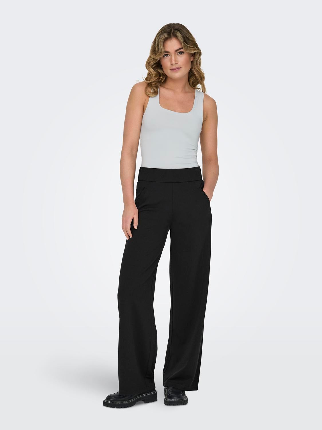 JDY Schlupfhose »JDYLOUISVILLE CATIA WIDE PANT JRS NOOS«, hinten mit elastischem Bündchen