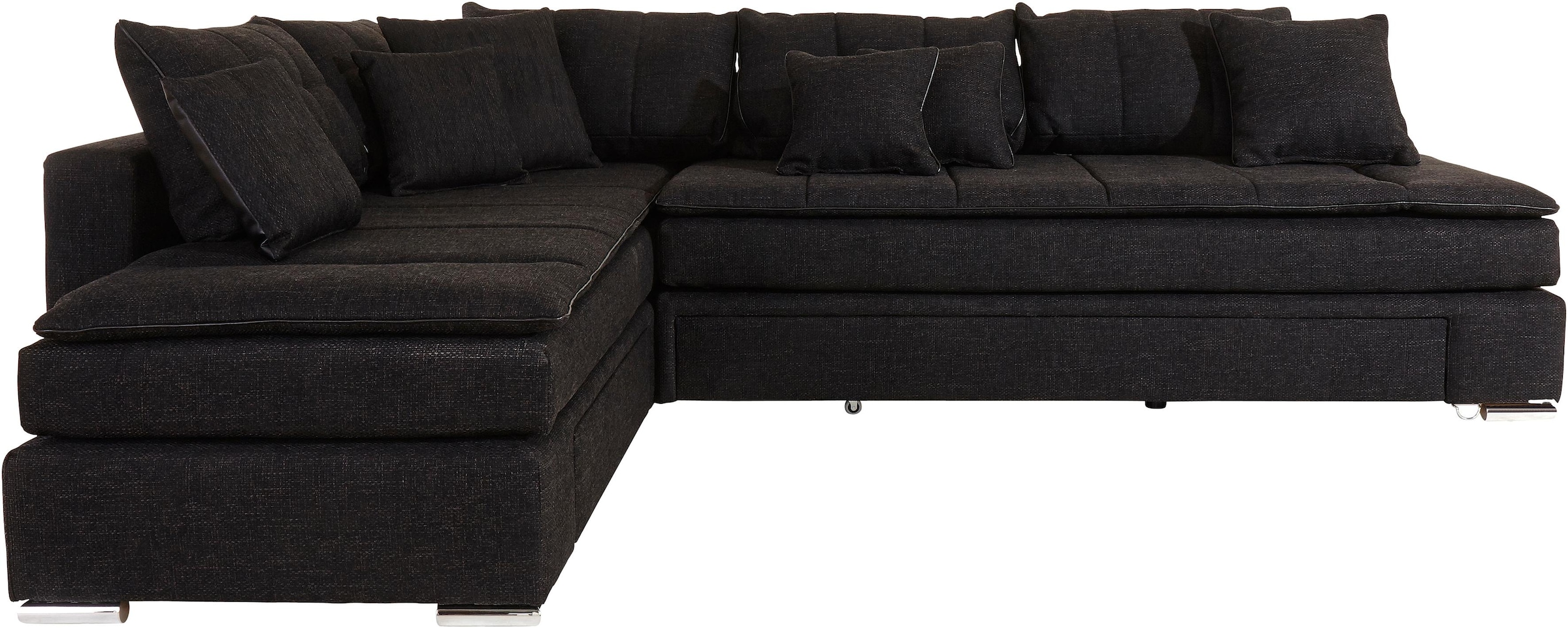 INOSIGN Ecksofa »Night & Day L-Form mit Dauer-Schlaffunktion ohne Armlehnen«, mit Boxspring-Bettfunktion 180x200 cm und Bettkasten, Dauerschläfer!