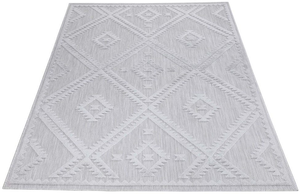 Carpet City Teppich »In-& Outdoorteppich Santorini 454, 3D-Effekt, Raute-Op günstig online kaufen