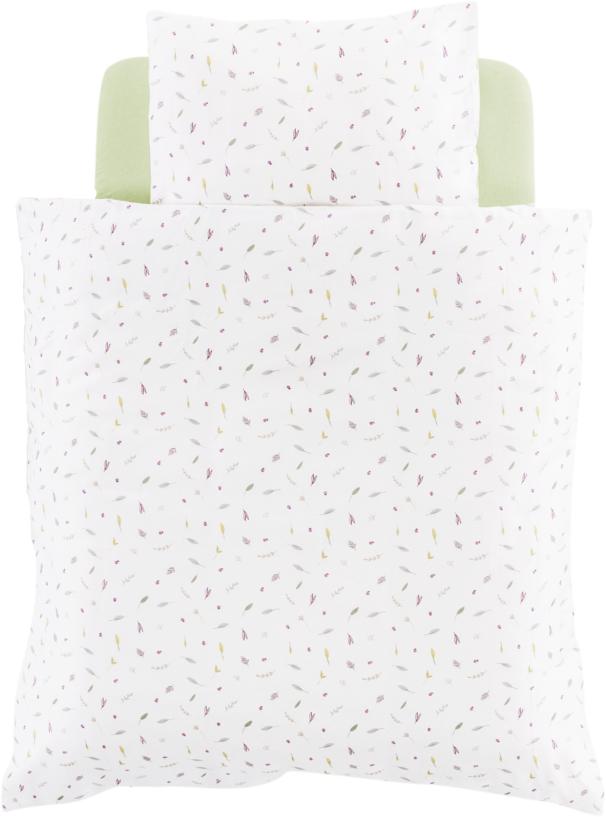 Träumeland Babybettwäsche »Sommergrün« 2 Stk. tlg. mit Allover-Print günstig online kaufen