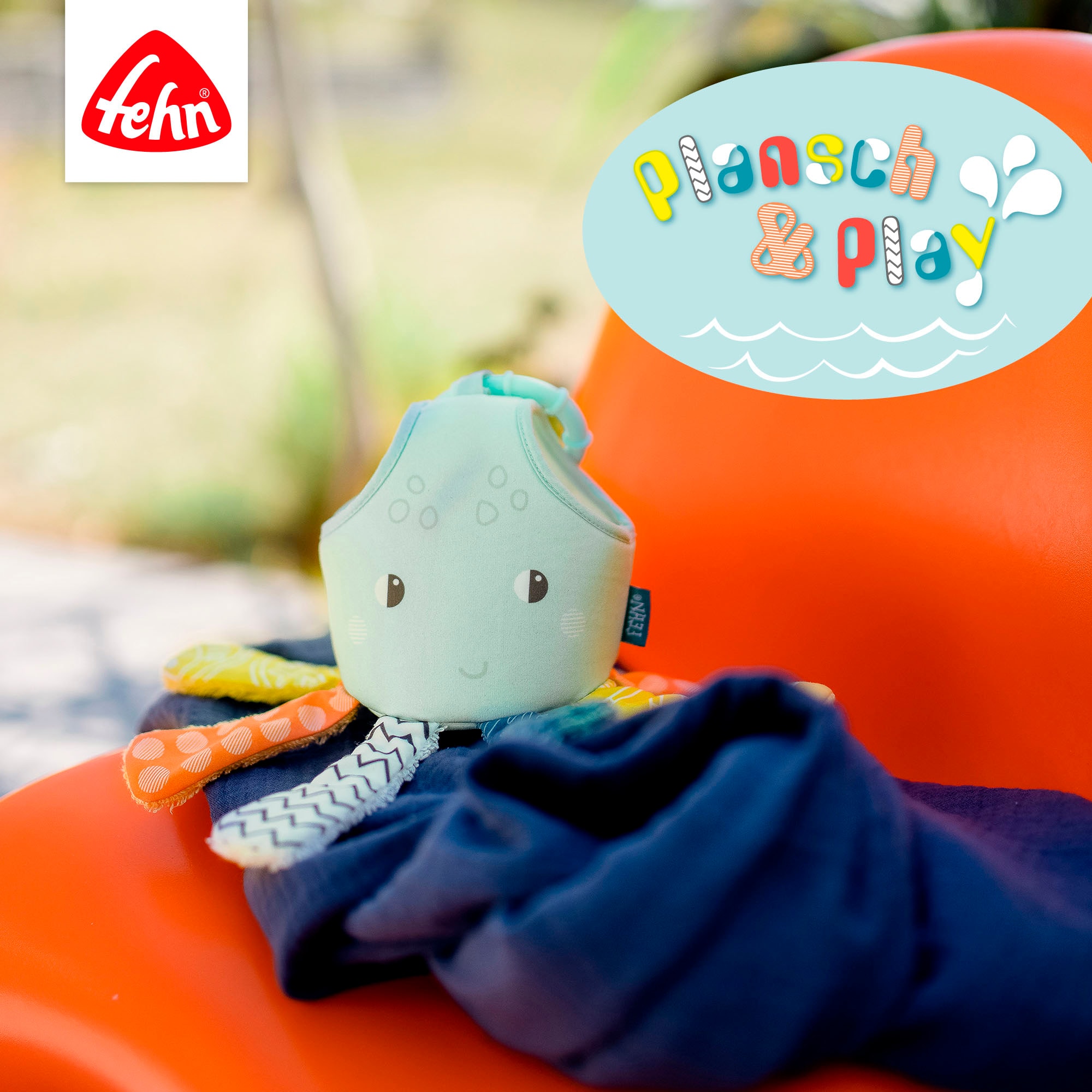 Fehn Badespielzeug »Plansch & Play, röpfel-Oktopus«, mit Befestigungsring
