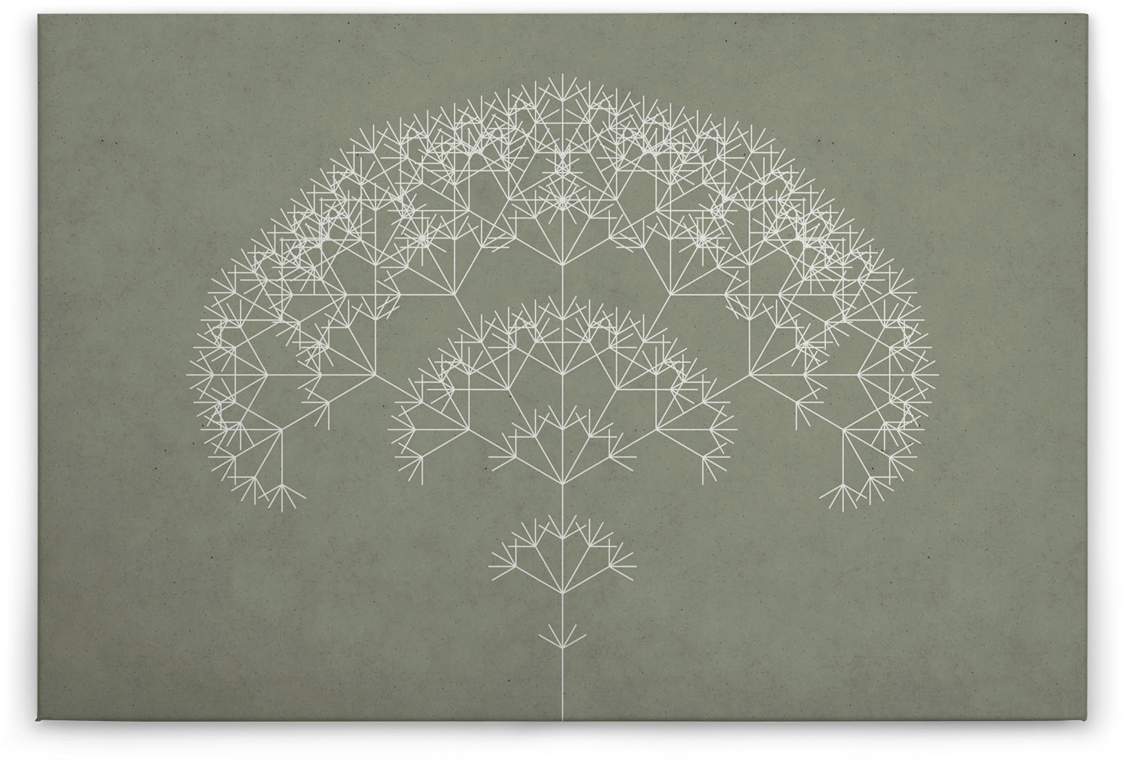 Bricoflor Pusteblume Leinwand Bild In Betonoptik Modernes Wandbild Mit Graf günstig online kaufen