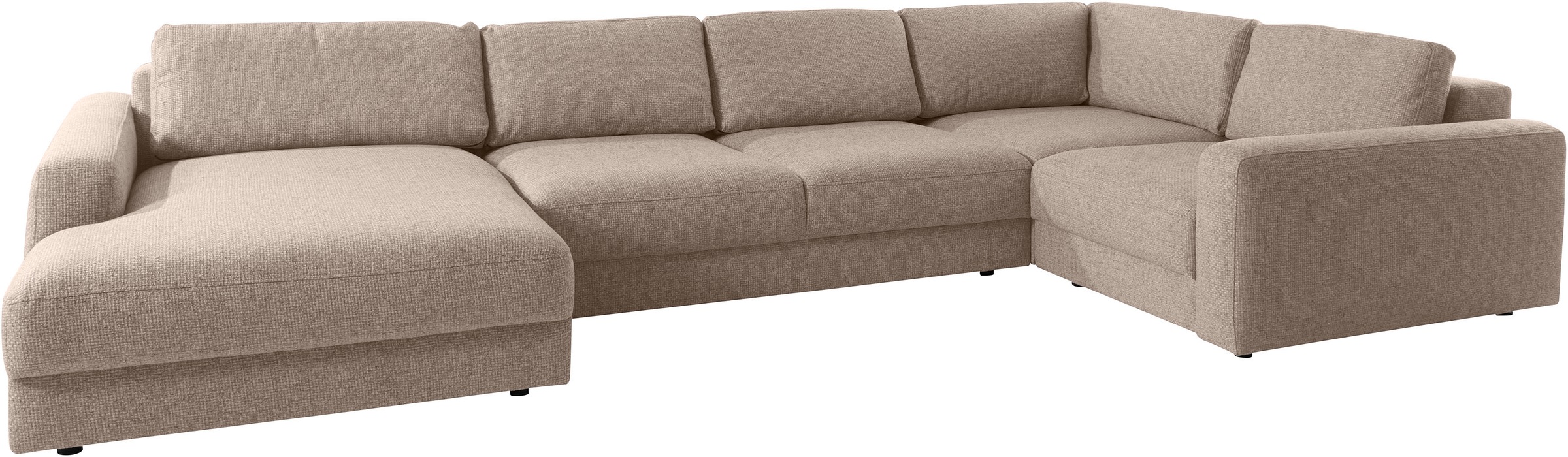 Places of Style Wohnlandschaft »Bloomfield, Mega Polsterprogramm, Breite 405cm, viel Platz, U-Form«, mit extra tiefer Sitzfläche, wahlweise mit Sitztiefenverstellung