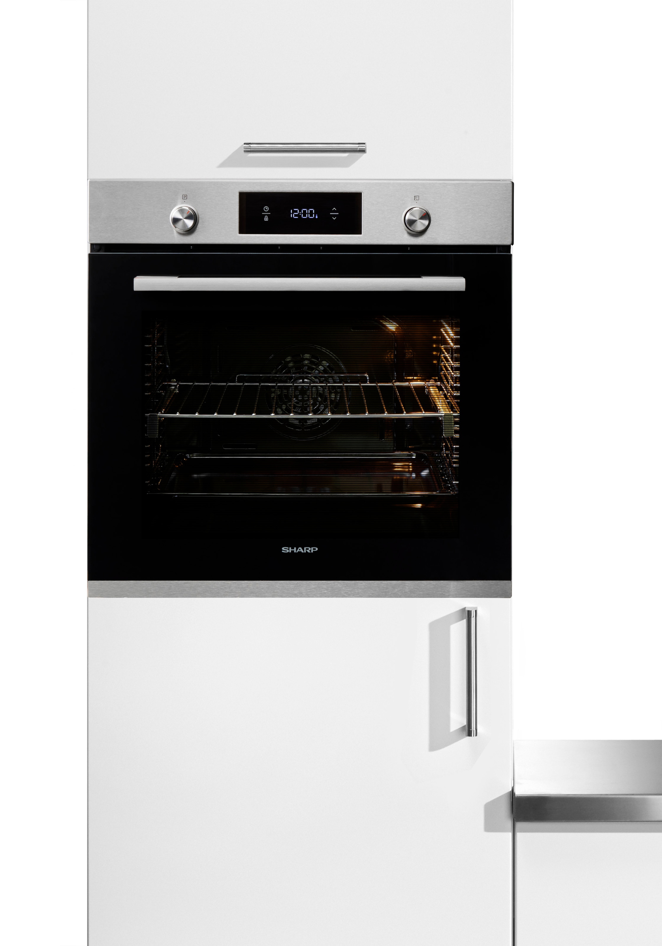 Sharp Einbaubackofen  »K-70P19INH-EU«, mit Vollauszug, SoftClosing