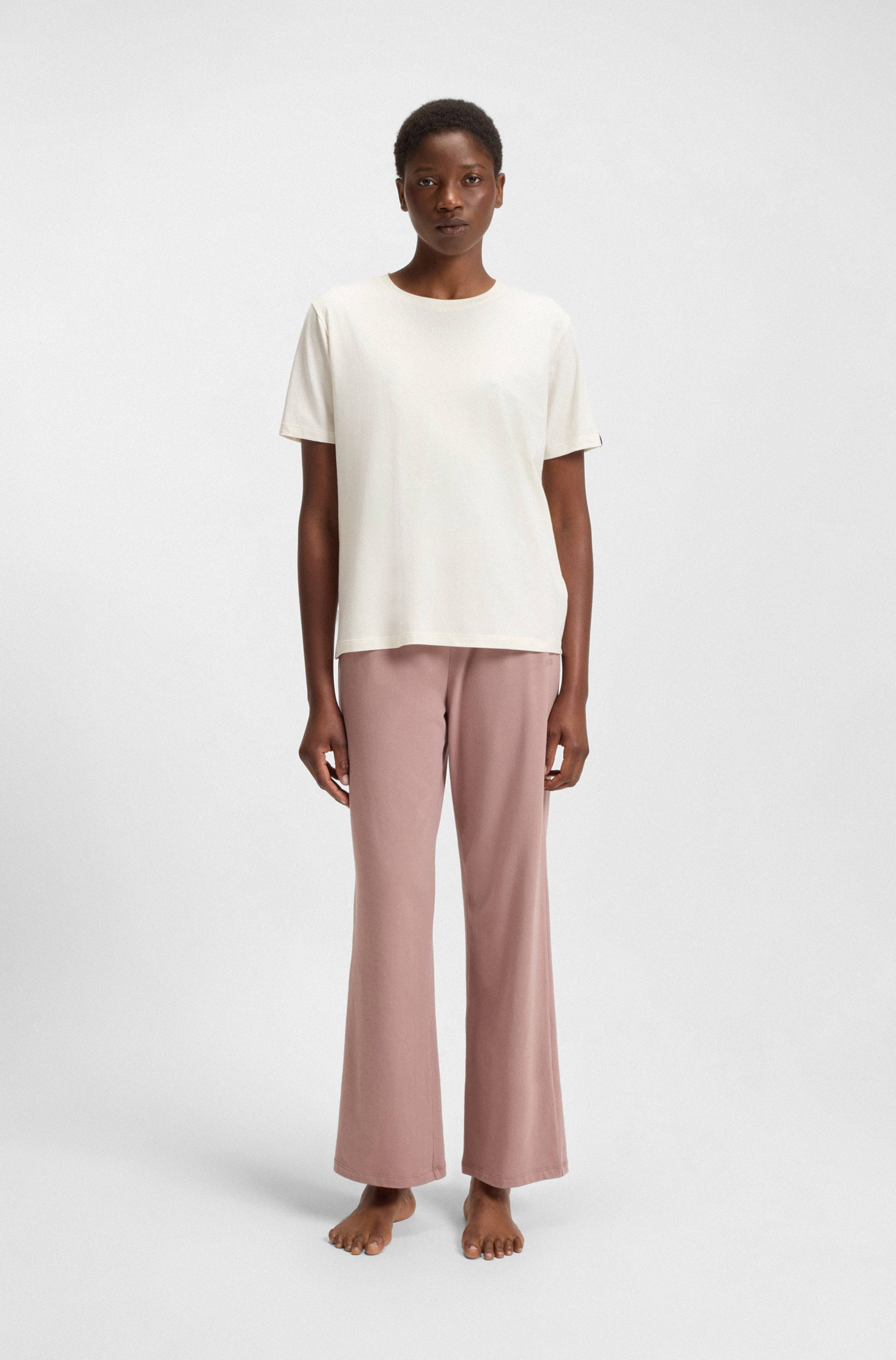 BOSS Schlafanzug »CI Short Set« 2 Stk. tlg., zweifarbig, Rundhals Light/Pastel Brown 230 M M Schlafanzug von Boss