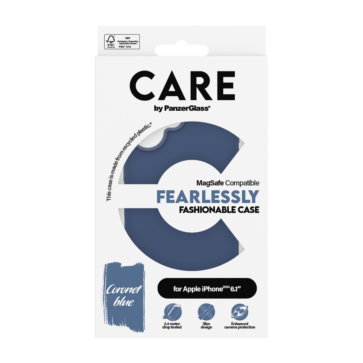 CARE by PanzerGlass Handyhülle »Fashionable Case für Apple iPhone 16«, Backcover, Schutzhülle, Handyschutzhülle, Case, Schutzcase, stoßfest