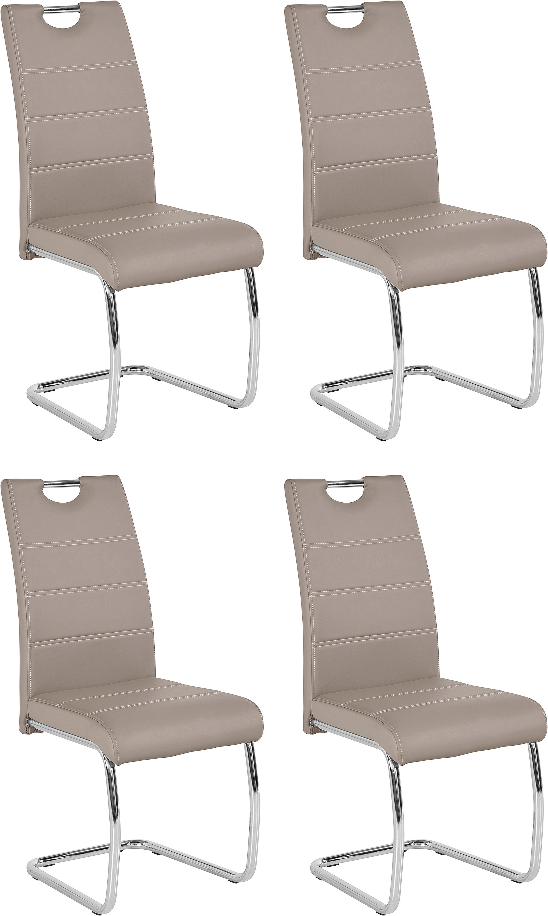 HELA Freischwinger »FLORA«, (Set), 4 St., Kunstleder, 1, 2 oder 4 Stück, Fr günstig online kaufen
