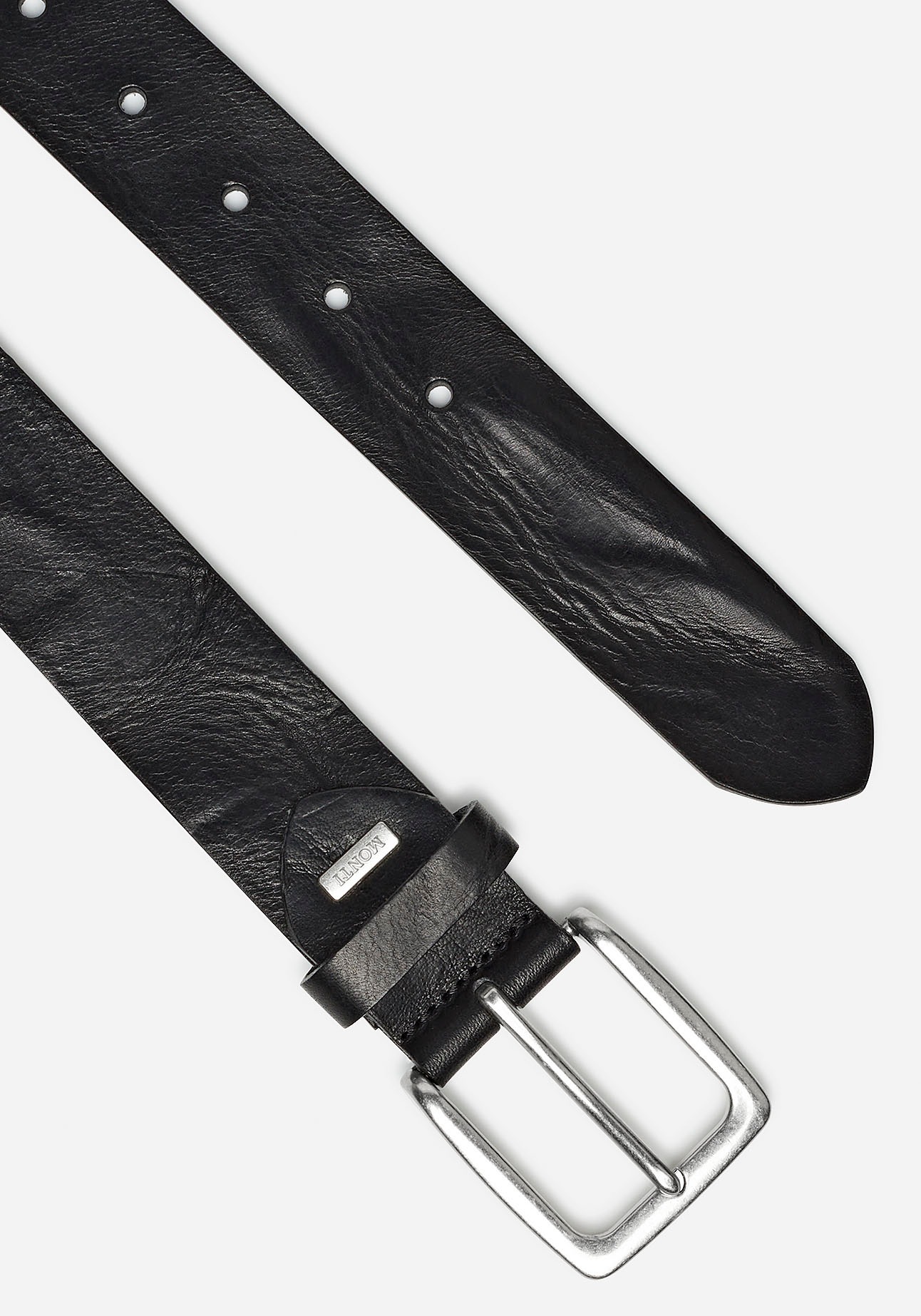 MONTI Ledergürtel »BOLOGNA«, 3,5 cm breit, Jeans-Casual, Unikat, kürzbar