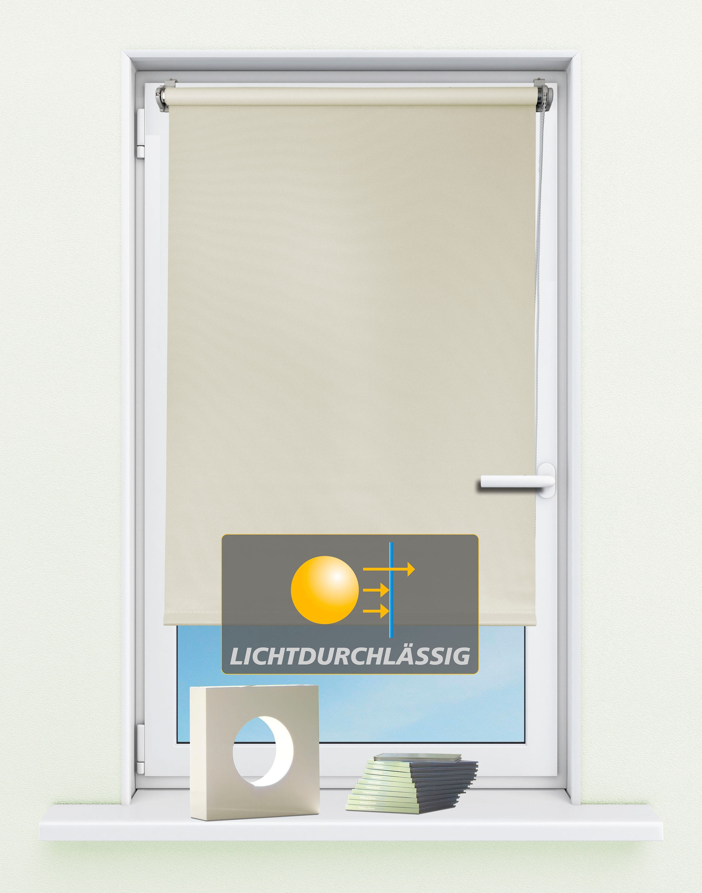 Kutti Seitenzugrollo »Seitenzugrollo 'Ida', Lichtschutz, Klemmfix, ohne Boh günstig online kaufen