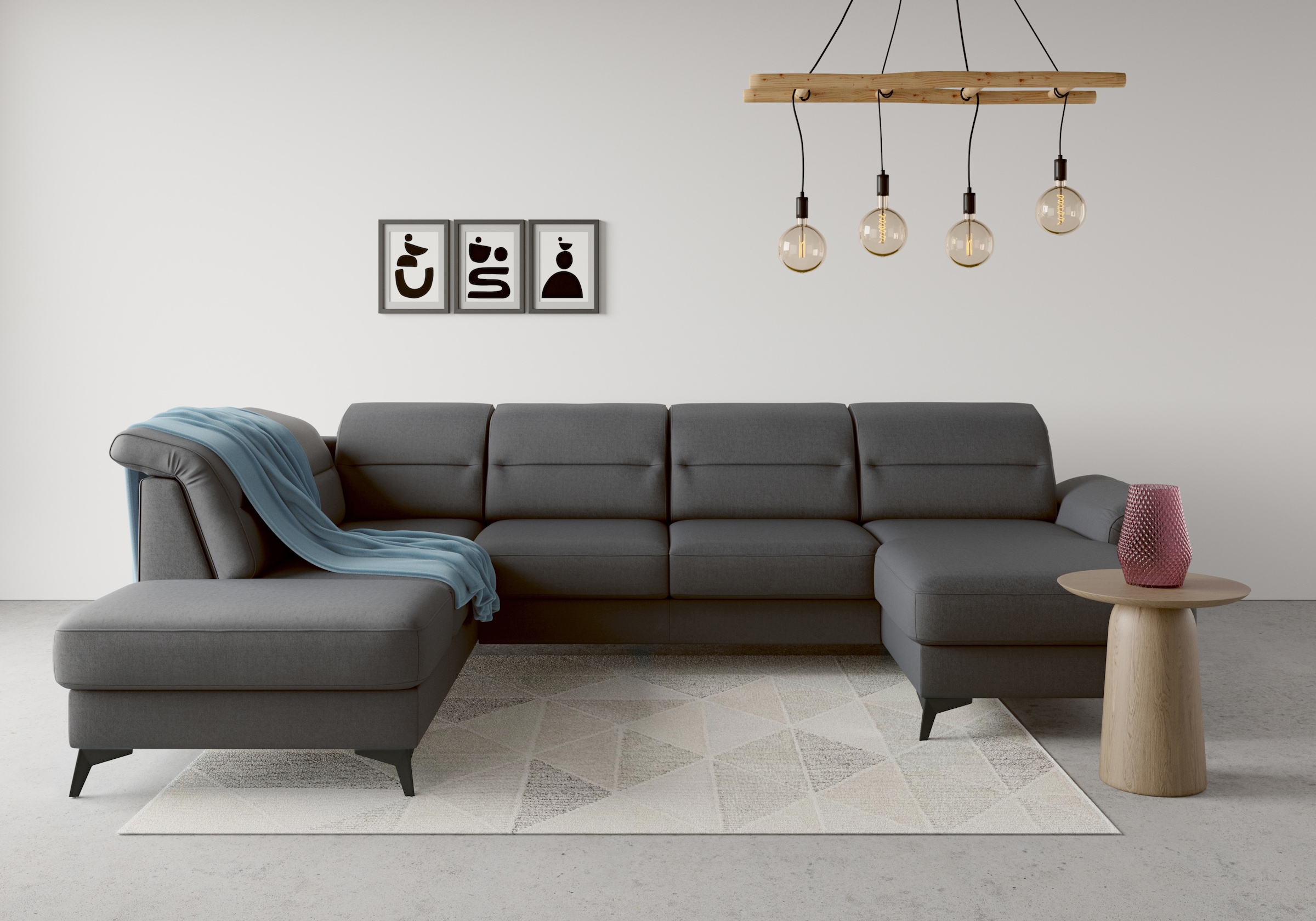 sit&more Wohnlandschaft "Sinatra U-Form" optional mit Kopfteilverstellung u günstig online kaufen