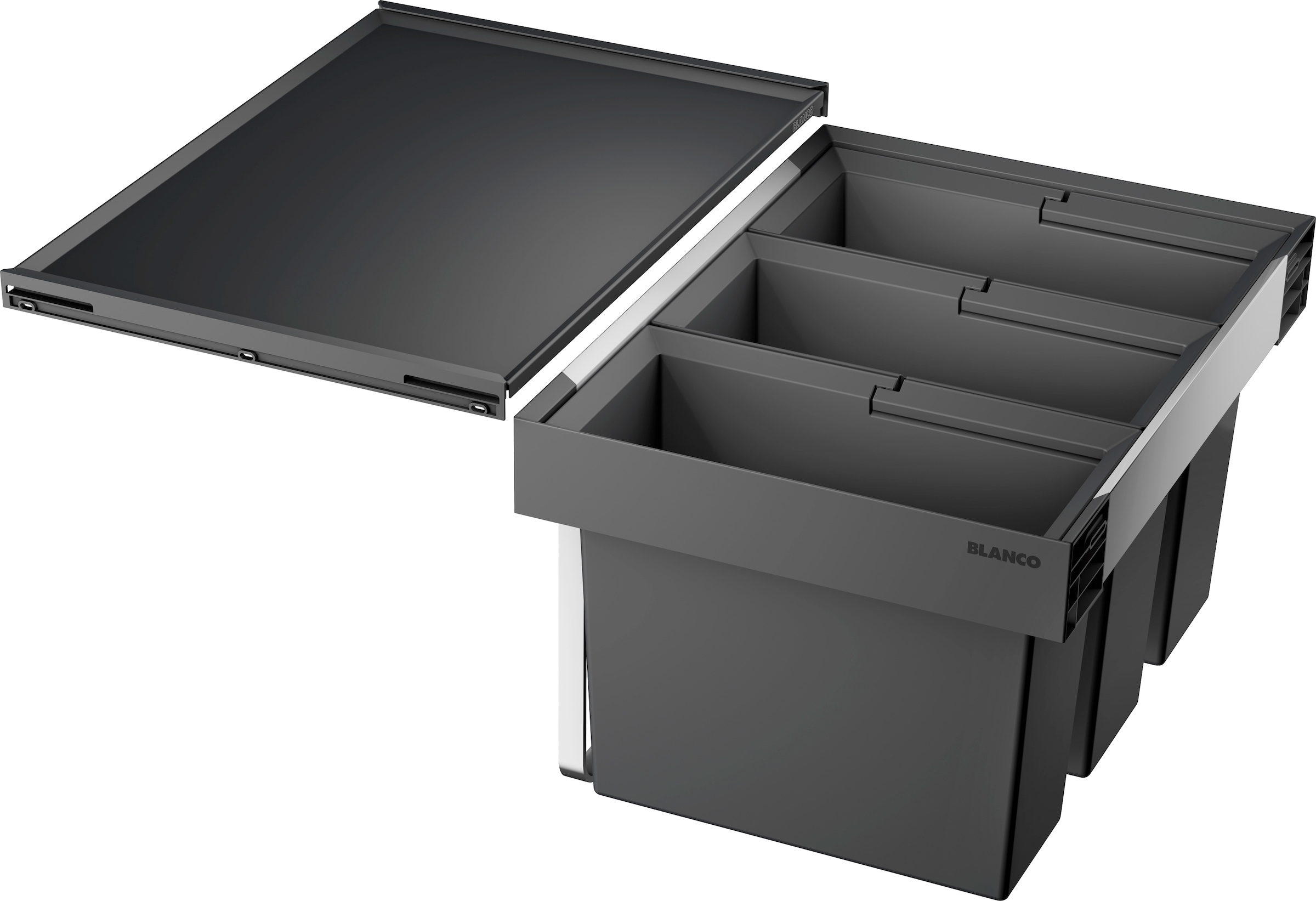 Blanco Mülltrennsystem »Flexon II 60/3«, 3 Behälter, Kunststoff, Stahlblech günstig online kaufen