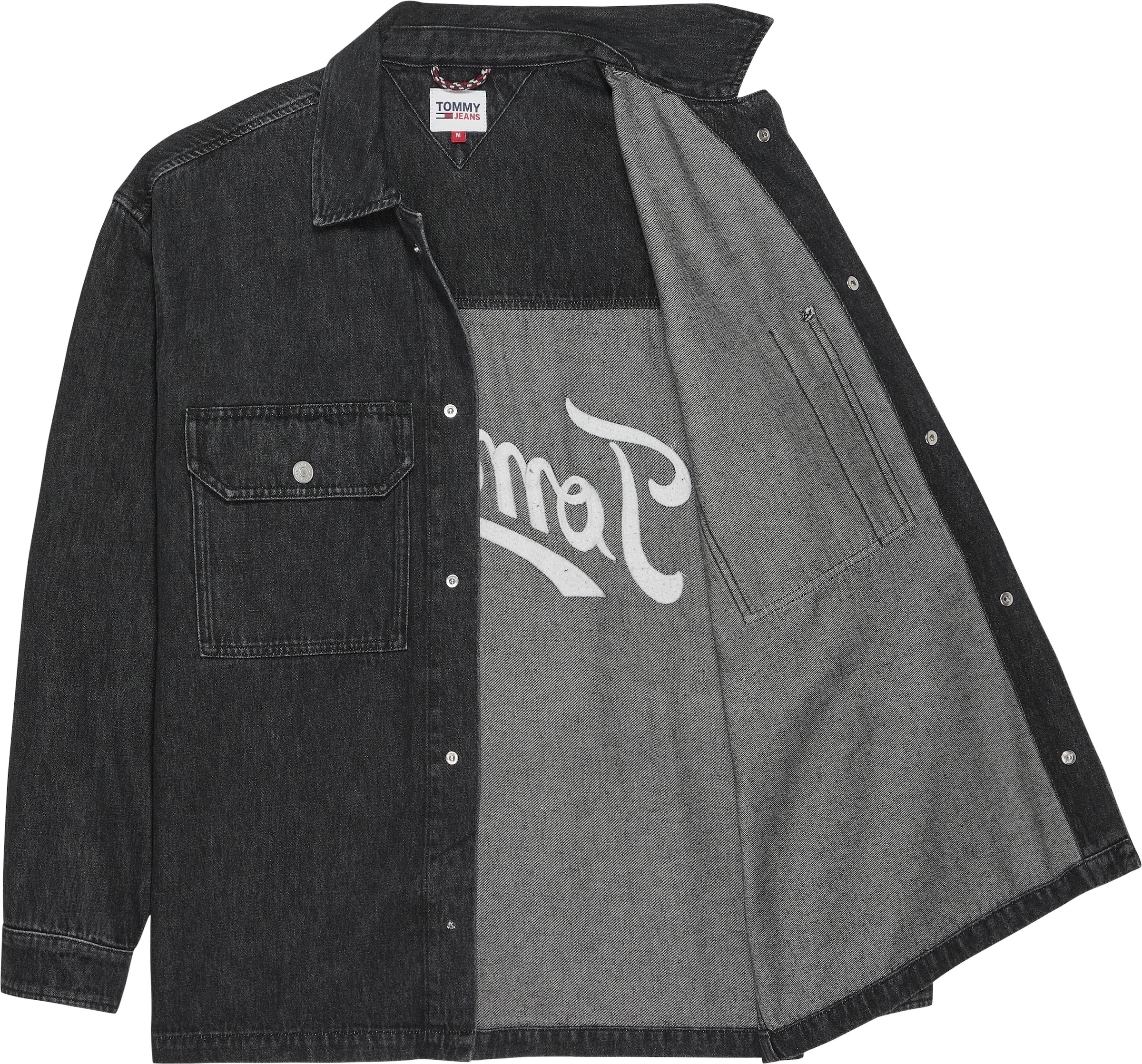 Tommy Jeans Jeanshemd »WORKER SHIRT JACKET AG8083«, mit Logostickereien