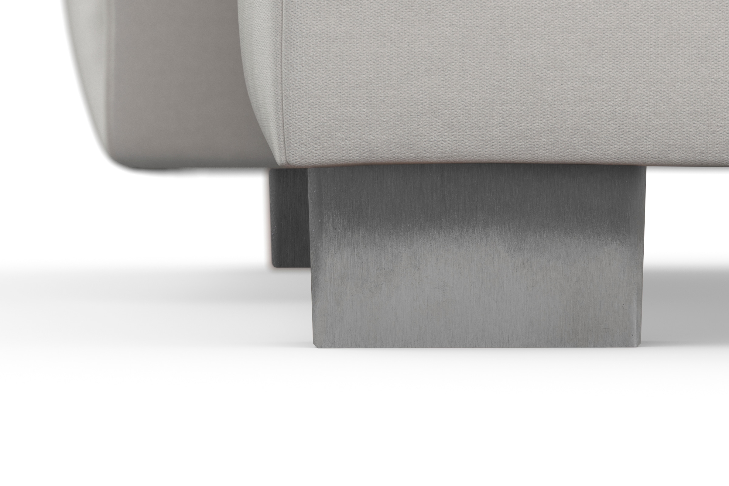 sit&more Wohnlandschaft »Dundee U-Form«, mit Federkern und Edelstahlfüßen, wahlweise mit Kopfteilverstellung