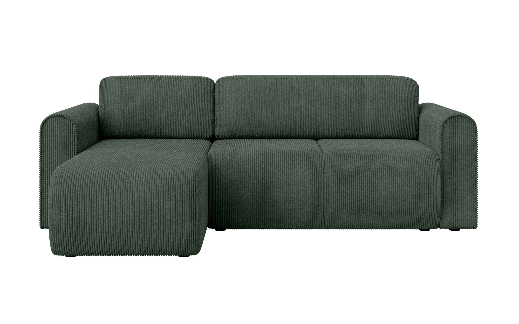 INOSIGN Ecksofa »Zacharia wahlweise Schlafsofa mit Bettkasten, B/T/H 250/166/86 cm«, L-Form mit Wellenunterfederung, Recamiere beidseitig montierbar