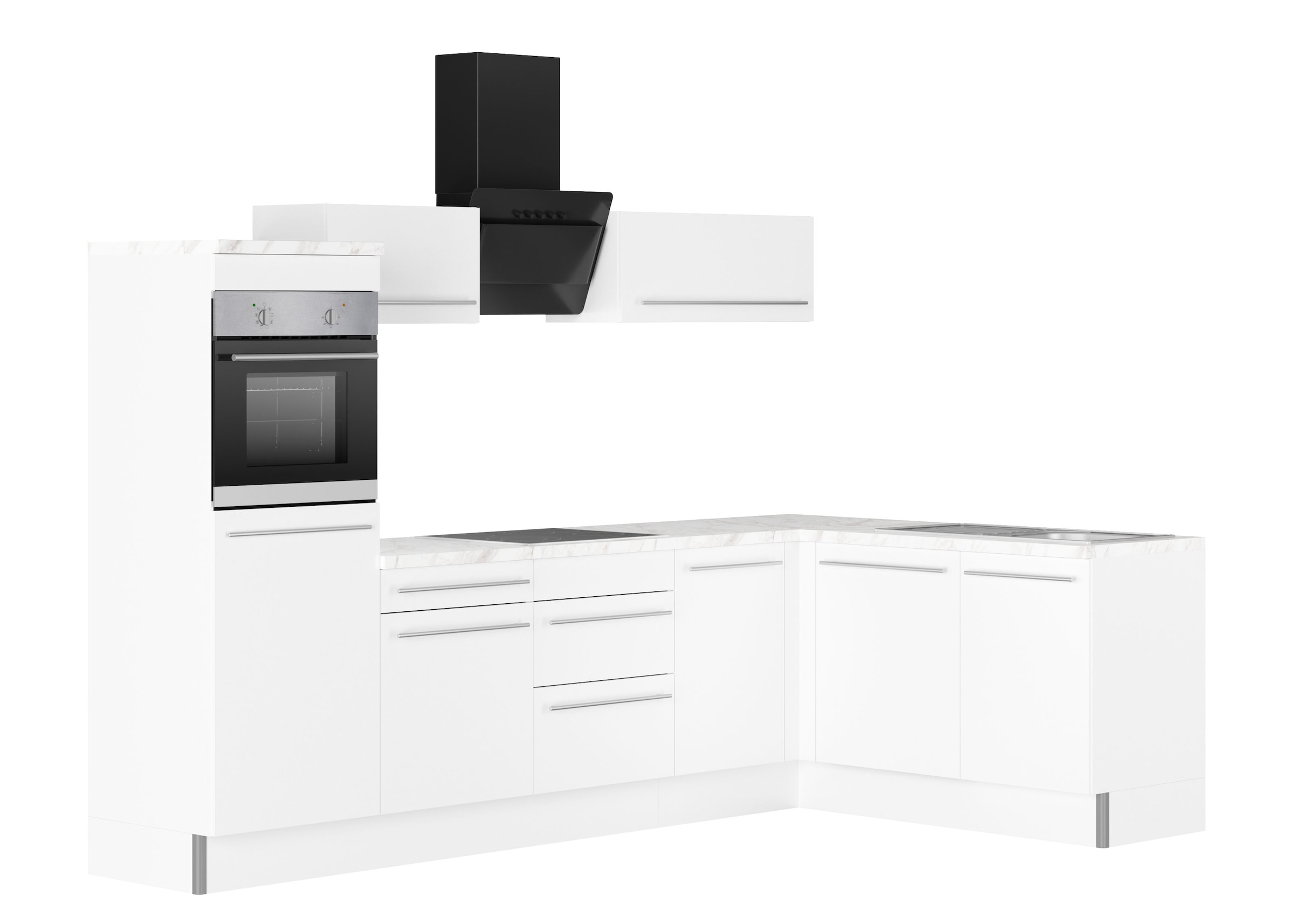 KOCHSTATION Küche »KS-Bern2« Stellmaße 295 x 175 cm, wahlweise mit E-Geräte günstig online kaufen