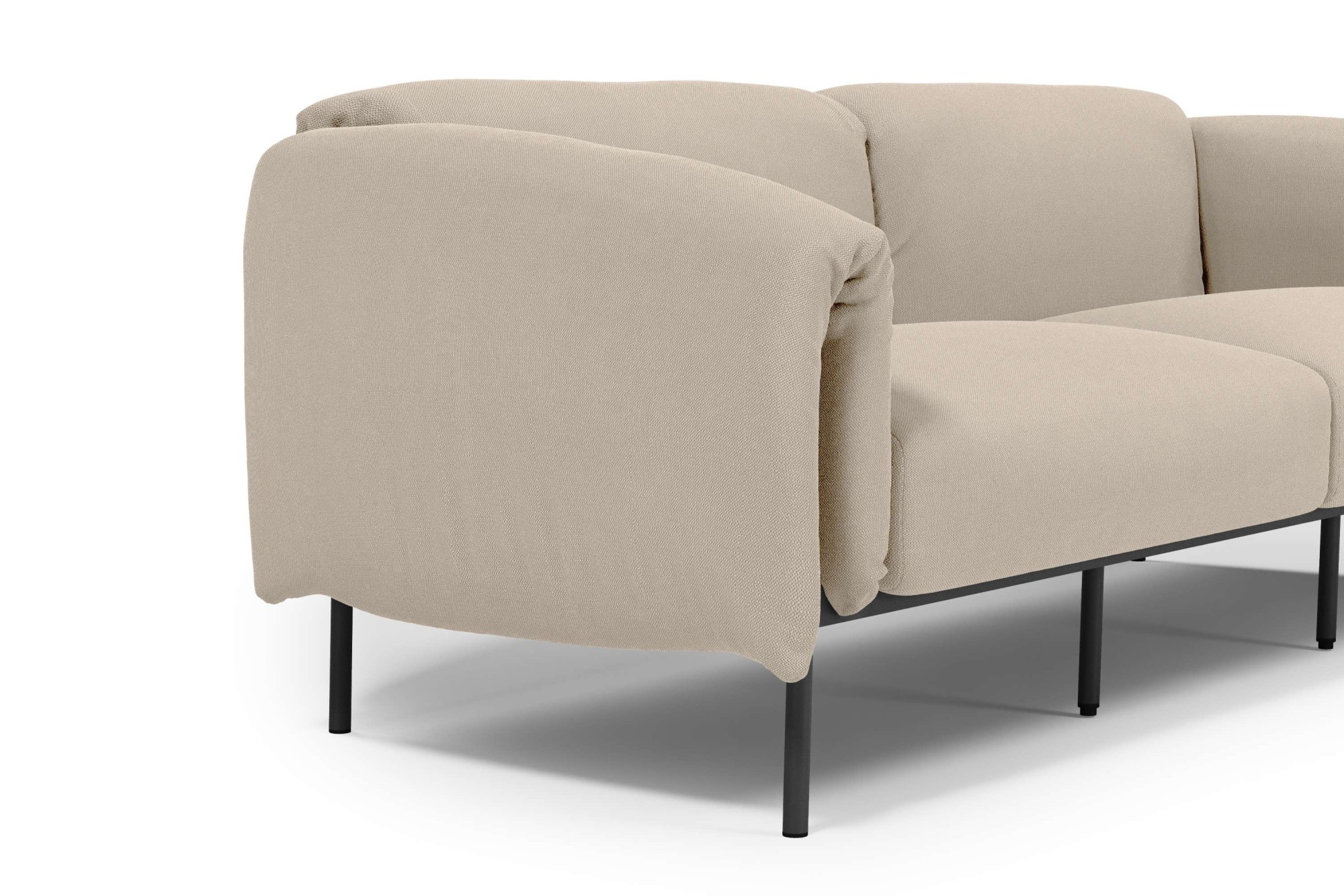 andas 3-Sitzer »Lumi«, Outdoor Gartensofa, wetterfeste Materialien, Breite 228 cm