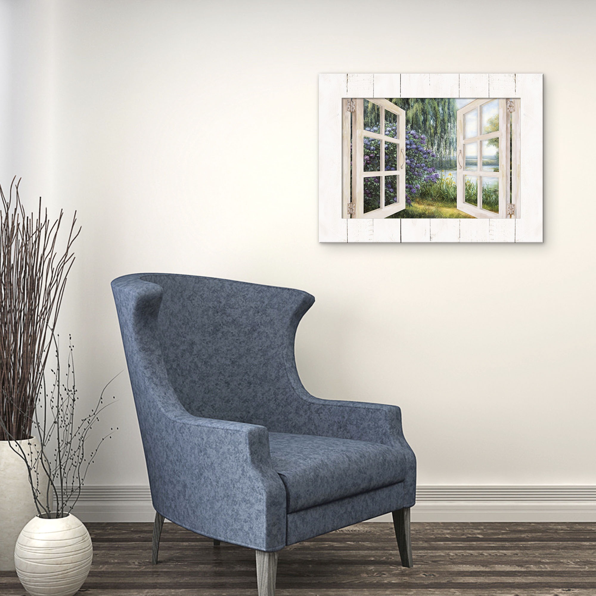 Artland Wandbild »Fensterblick - Am See«, Gewässer, (1 St.)