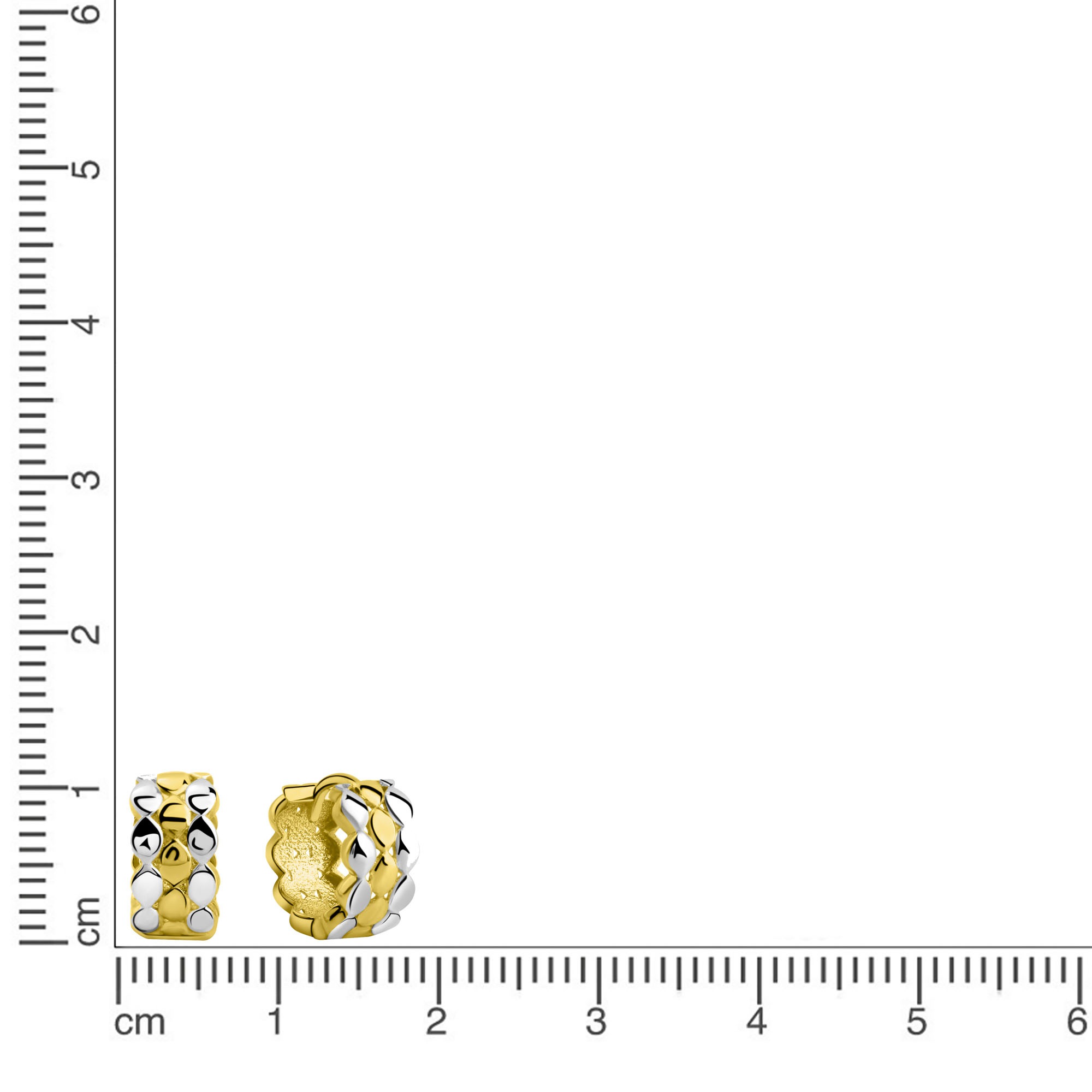 Firetti Paar Creolen »Schmuck Geschenk Gold 375 Ohrschmuck Ohrringe bicolor«