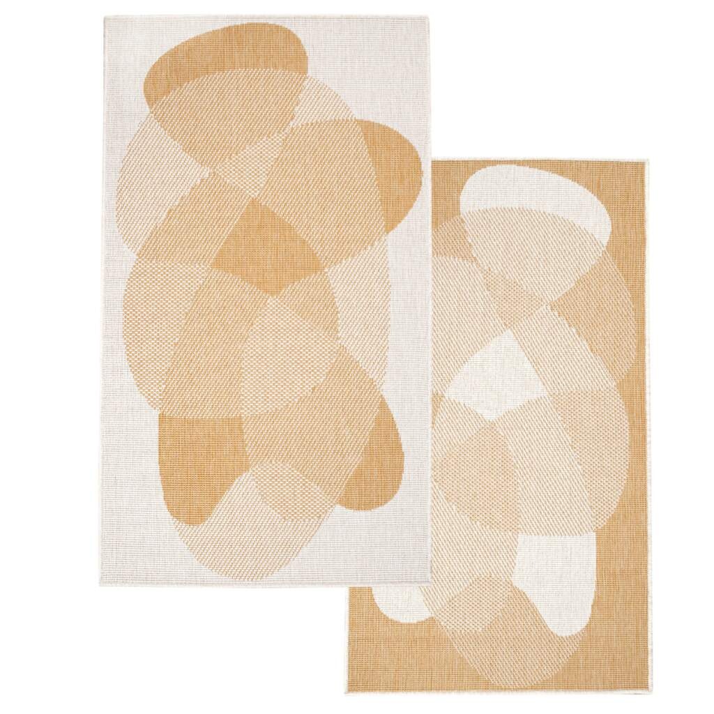 Carpet City Outdoorteppich »DUO RUG 5835«, rechteckig, 5 mm Höhe, Wendeteppich Wetterfest In- & Outdoor, Balkon, Terrasse, Wohnzimmer