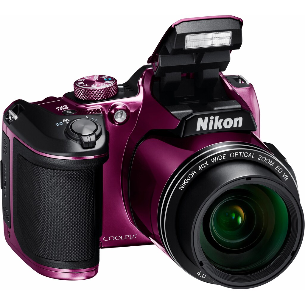 Nikon Kompaktkamera »Coolpix B500«, 16 MP, 40 fachx opt. Zoom, WLAN (Wi-Fi)-NFC-Bluetooth