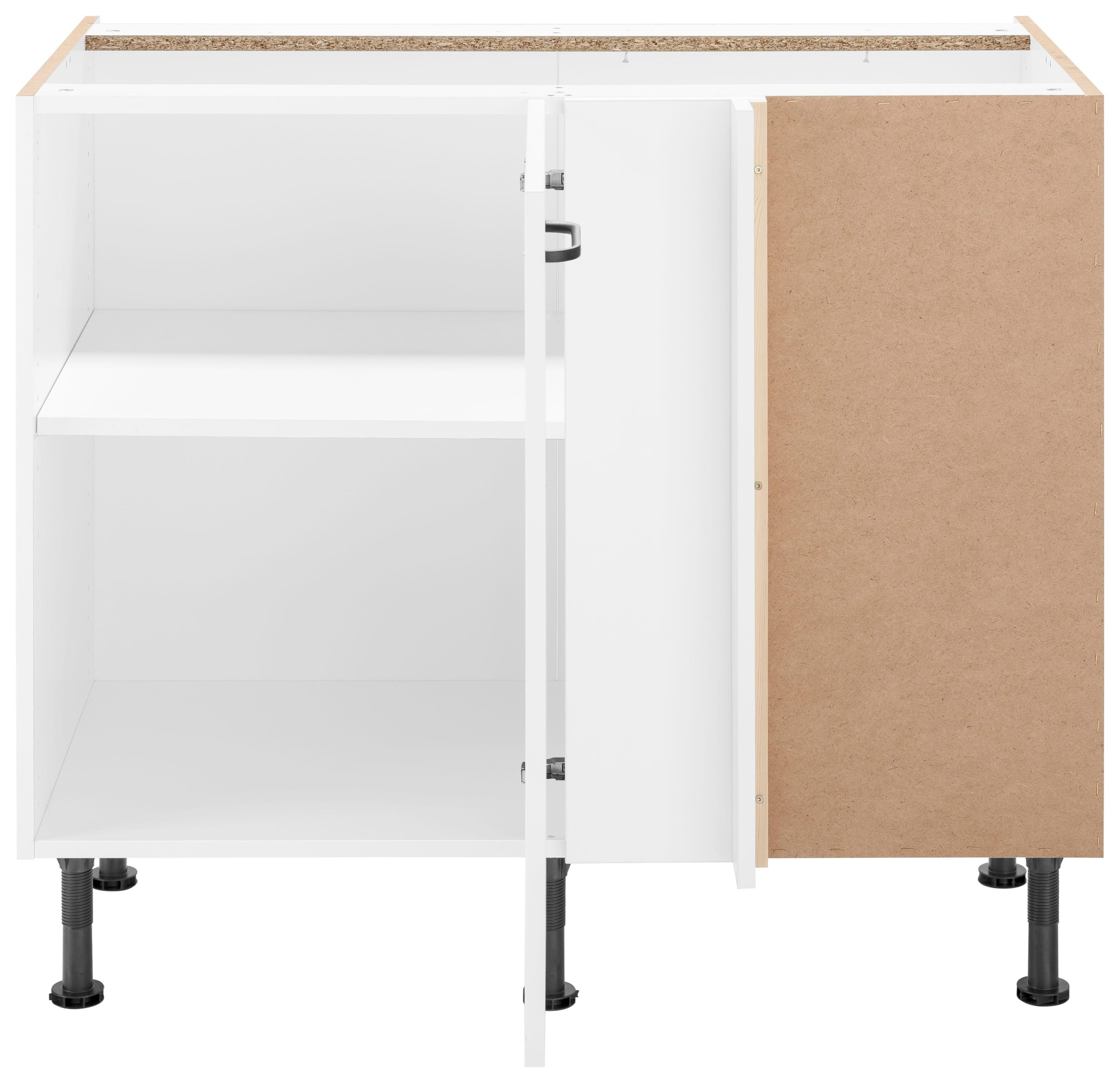 OPTIFIT Eckunterschrank »Elga« mit Soft-Close-Funktion, höhenverstellbaren Füße, Breite 100 cm