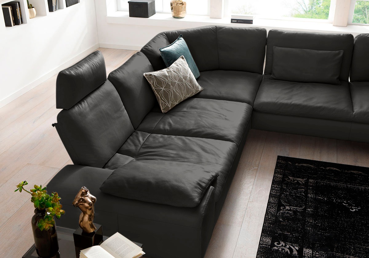 W.SCHILLIG Ecksofa »valentinoo, Designsofa, elegant und bequem, L-Form«, (Set), mit Sitztiefenverstellung, Breite 318 cm