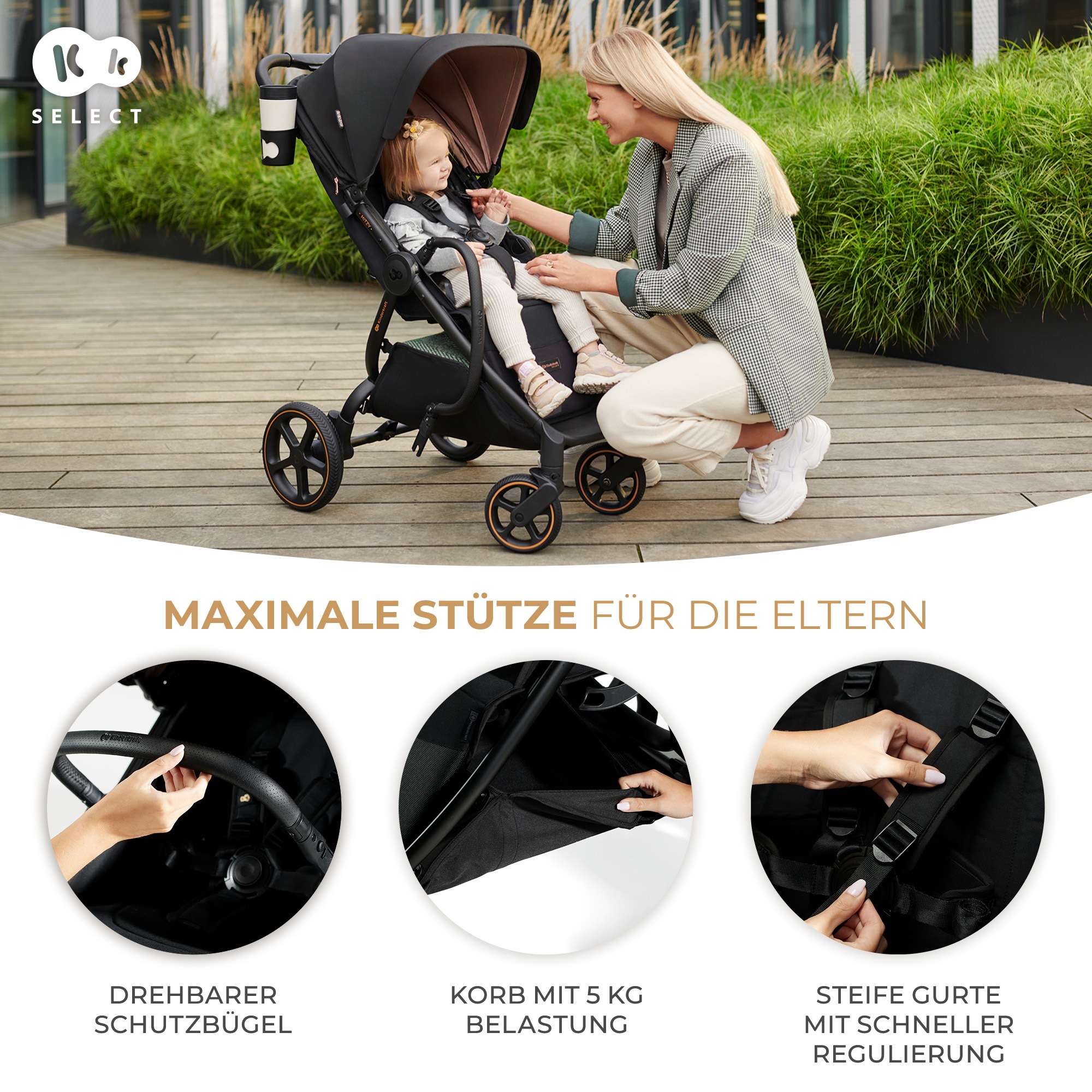 Kinderkraft Kinder-Buggy »MITZY« 27 kg