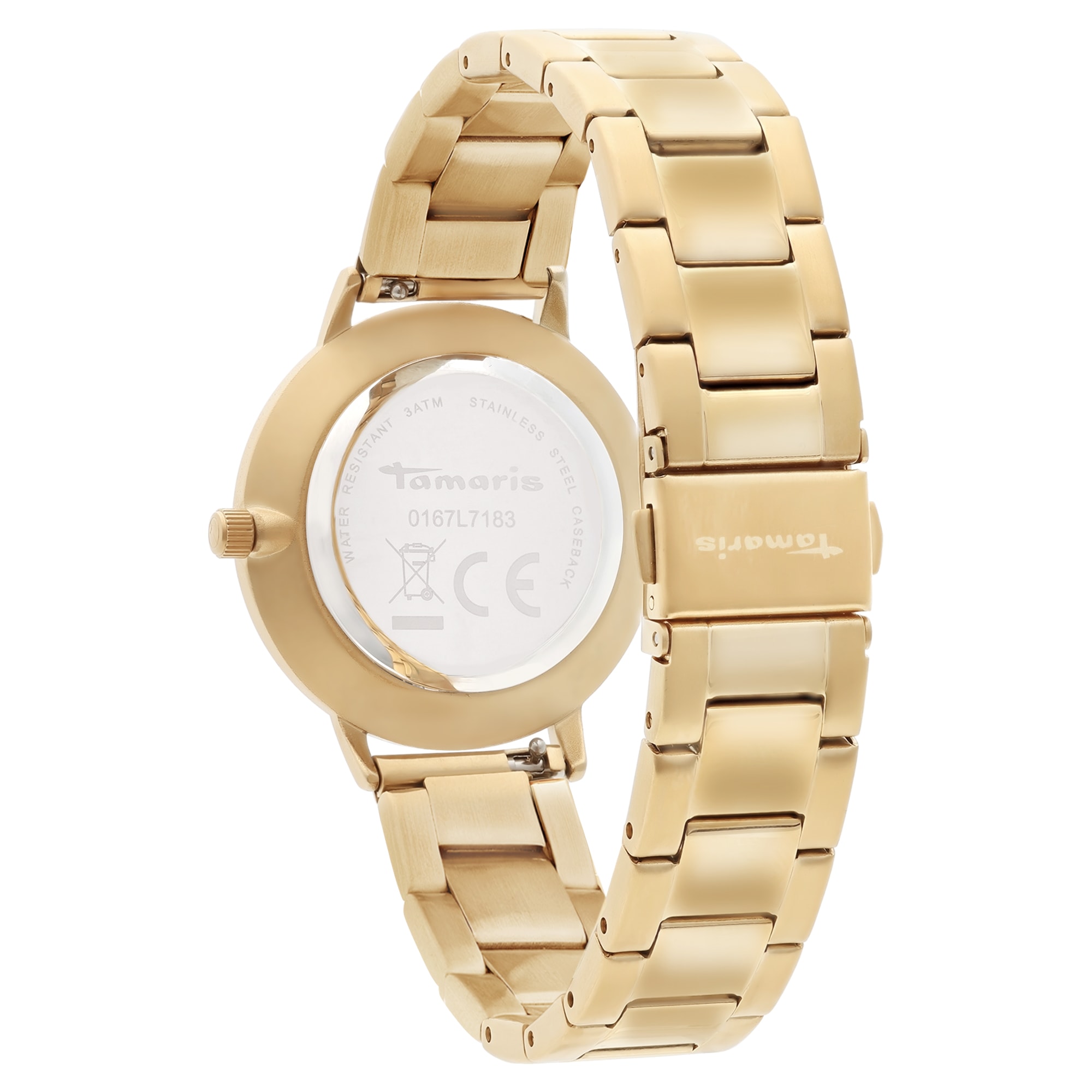 Tamaris Quarzuhr Armbanduhr, Damenuhr, Edelstahlarmband, analog