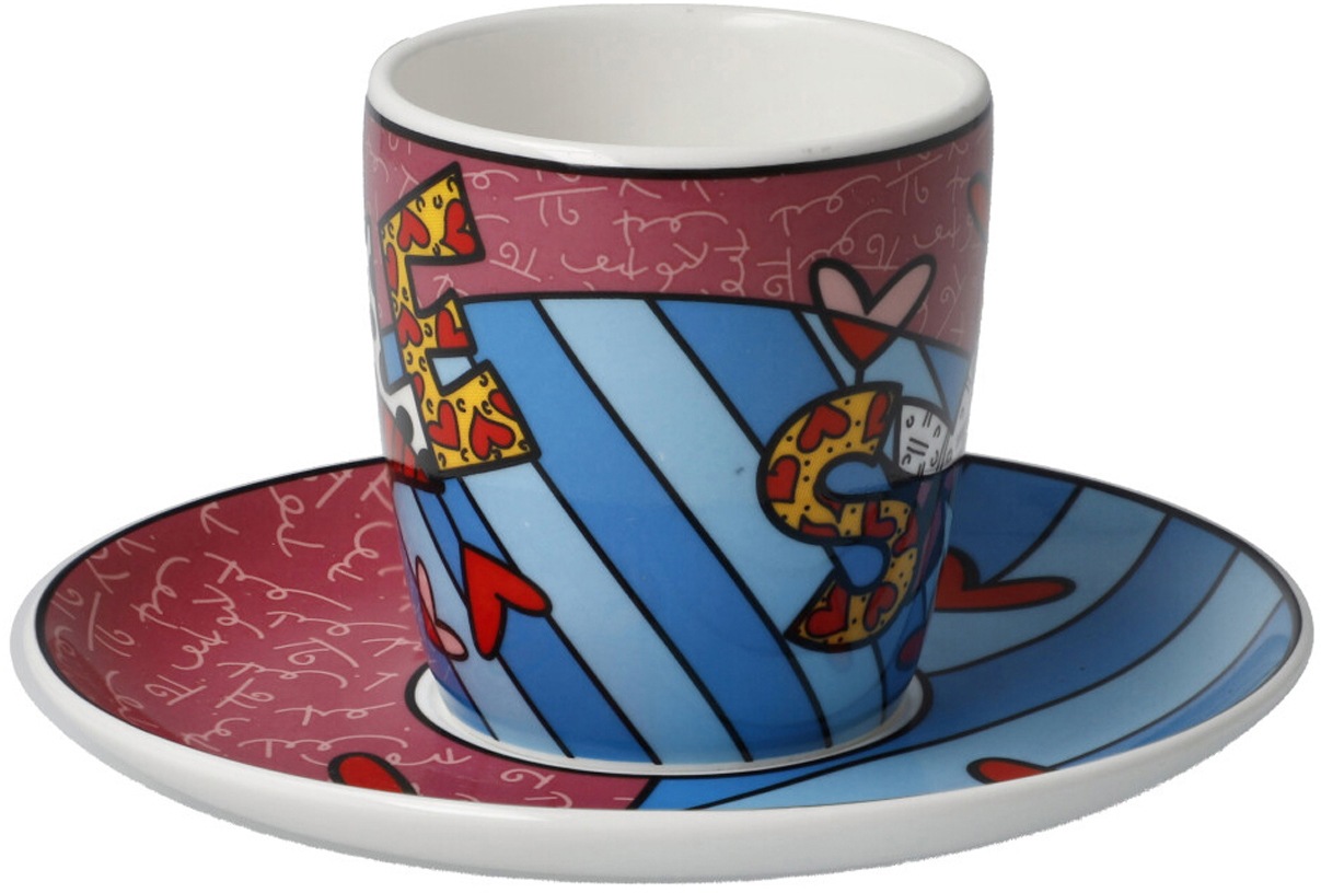 Goebel Espressotasse »Britto«, Pop Art, Fine Bone China, Romero Britto - Smile