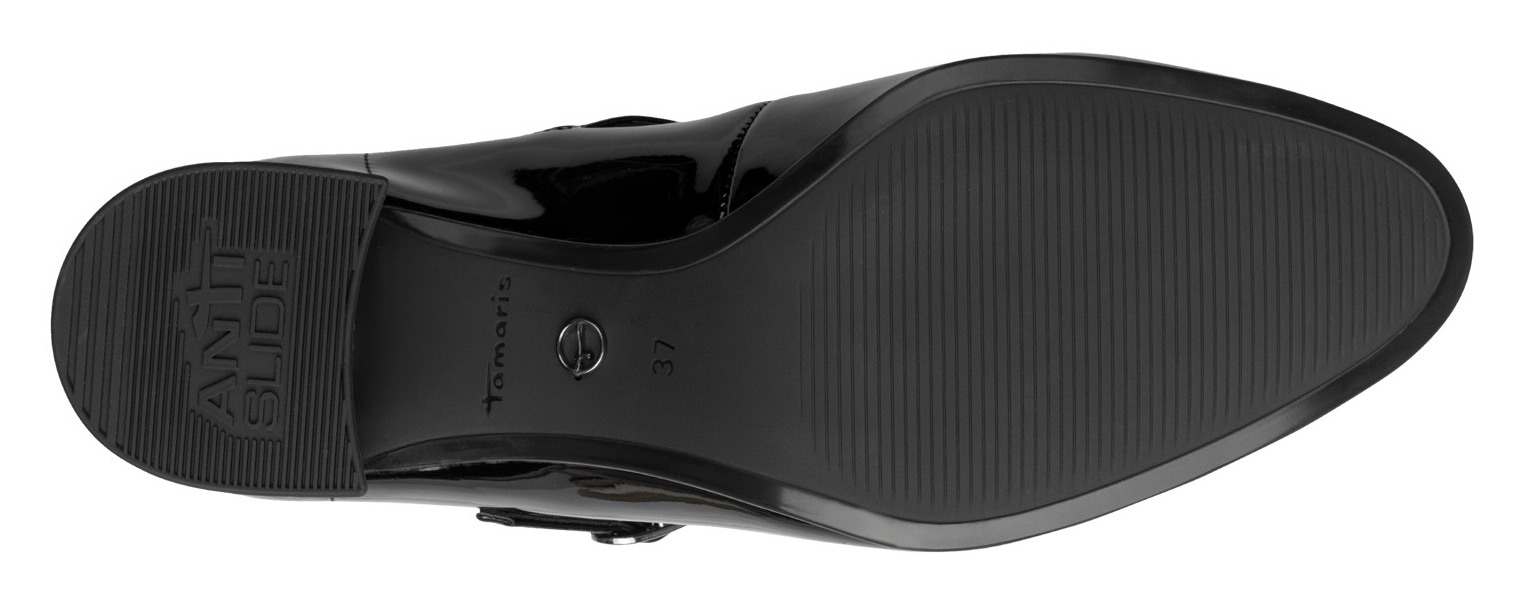 Tamaris Spangenpumps  , Blockabsatz, Abendschuh, Festtagsschuh mit verstellbarem Riemchen