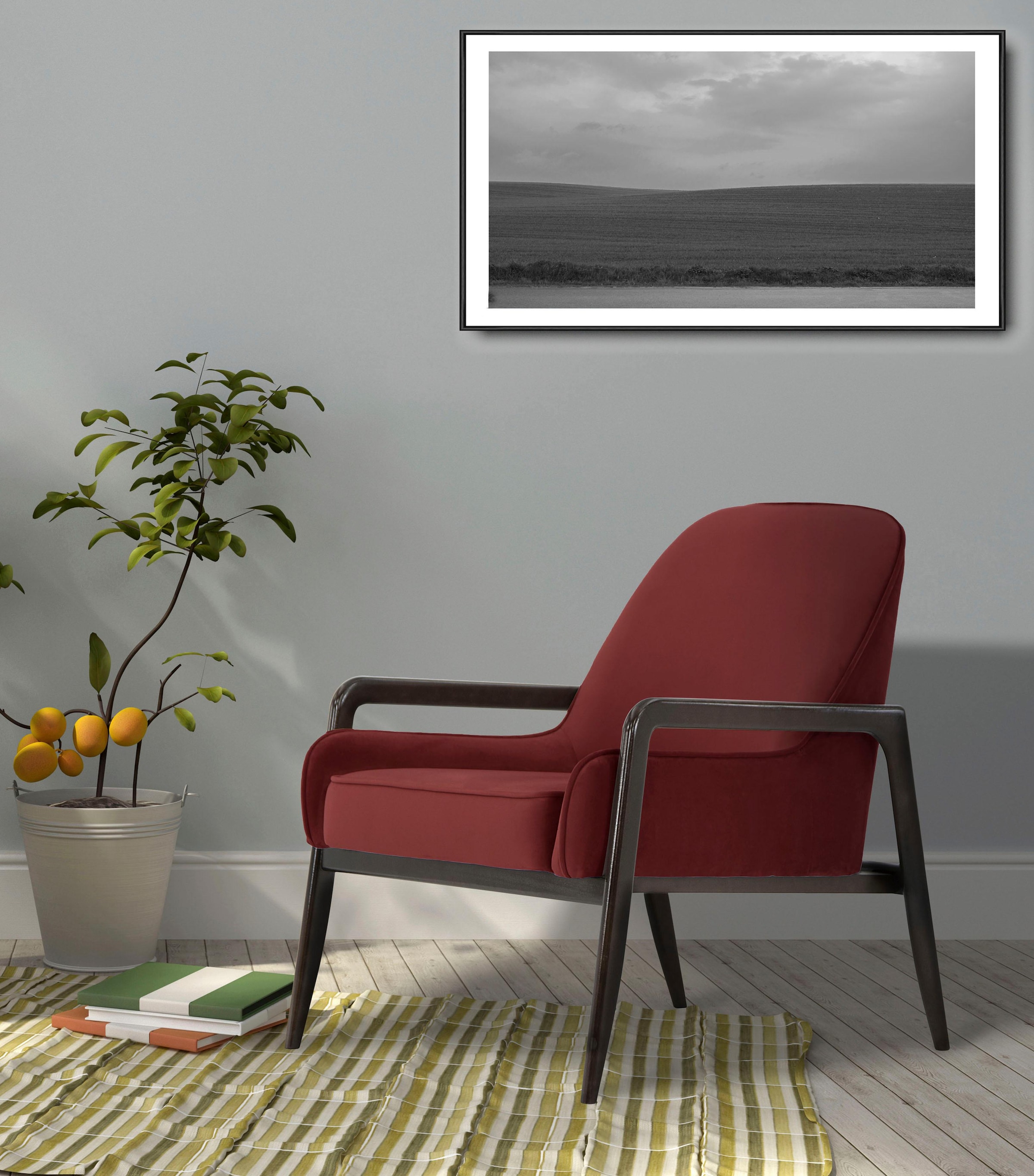 Home affaire Sessel »Braga« wahlweise mit Gestell aus Eiche in dunkel oder günstig online kaufen