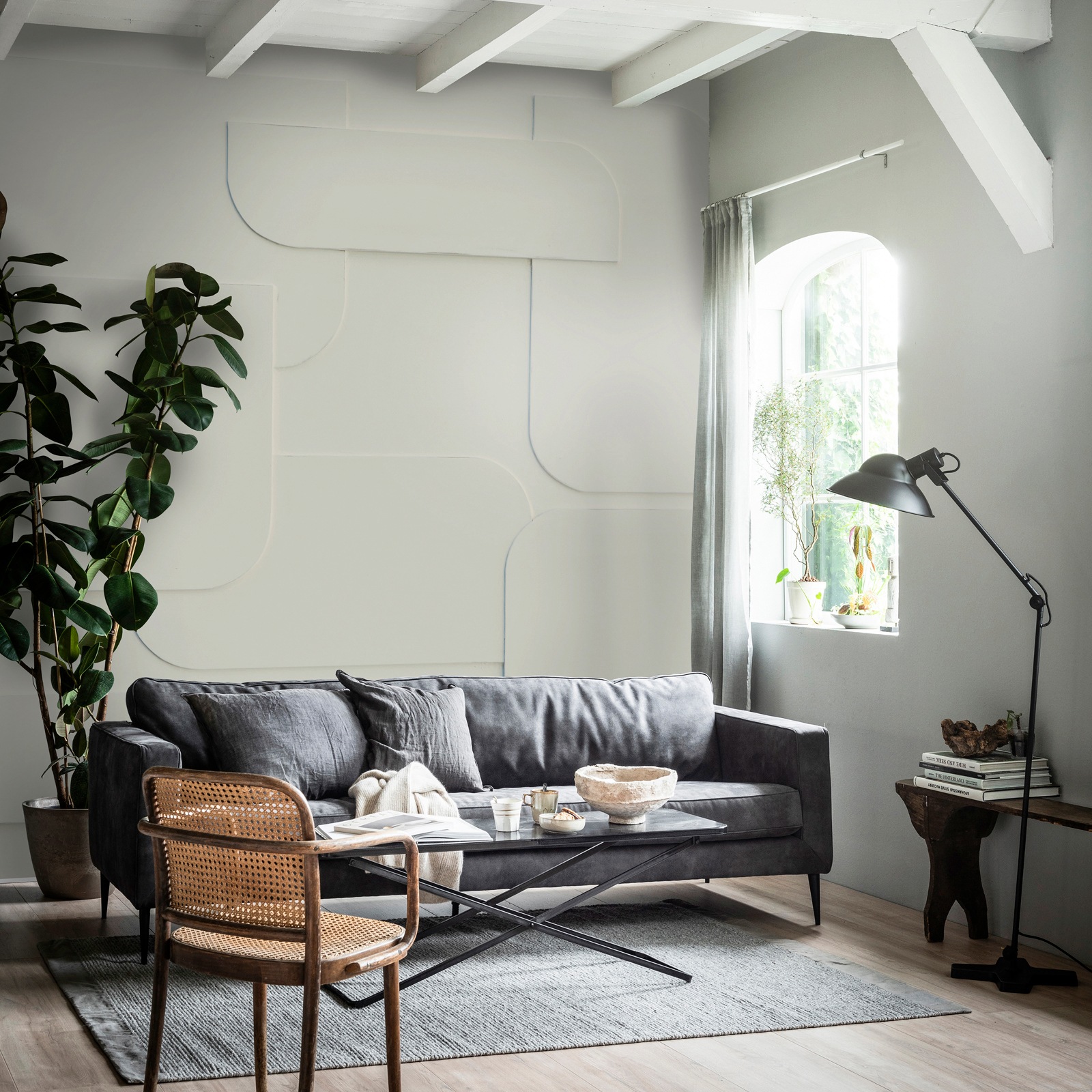 vtwonen Fototapete »Soft 3D Light Grey«, animal print, 280x300 cm