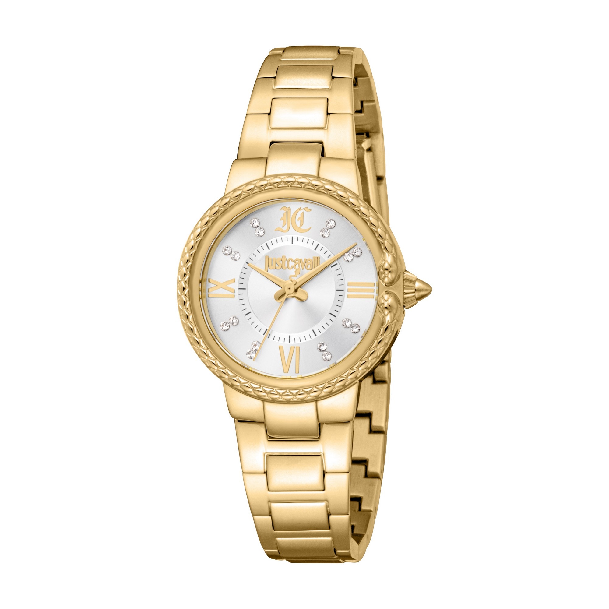 Just Cavalli Time Quarzuhr »Primavera«, (Set, 2 tlg., mit Armband), Armbanduhr, Damenuhr, Edelstahlarmband, Ideal auch als Geschenk