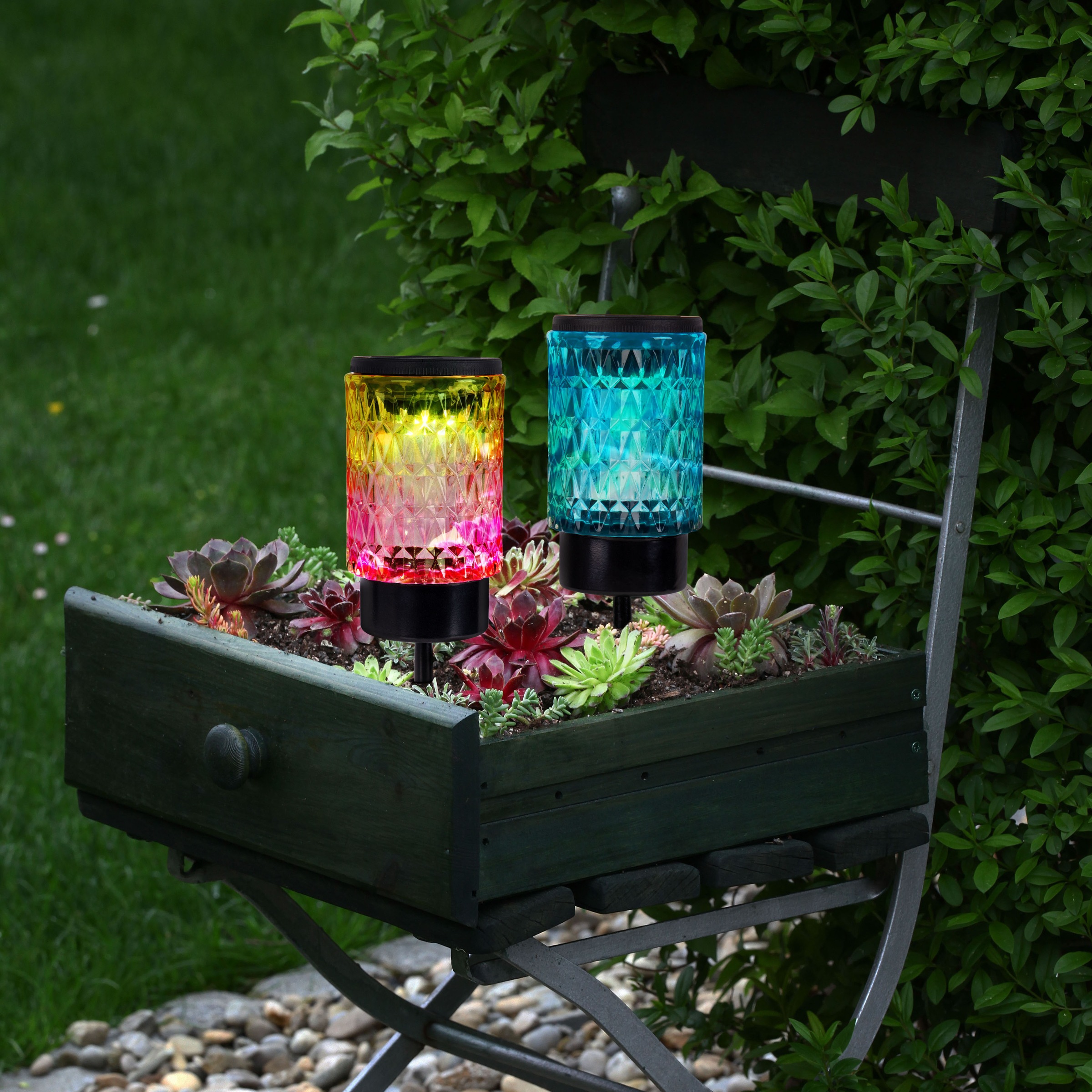 näve LED Solarleuchte »Mila«, 2 flammig, Leuchtmittel LED-Modul   LED fest günstig online kaufen
