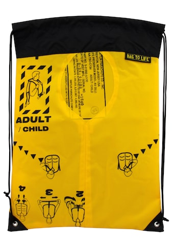 Bag to Life Turnbeutel »Sky Gym Bag black«, aus recycelter Rettungsweste kaufen