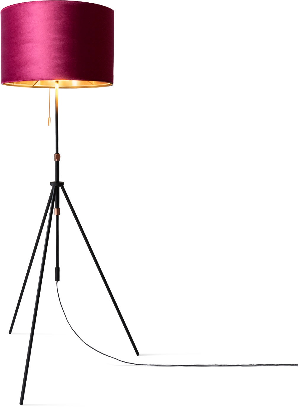 Paco Home Stehlampe »Naomi uni Color«, Leuchtmittel E27   ohne Leuchtmittel günstig online kaufen