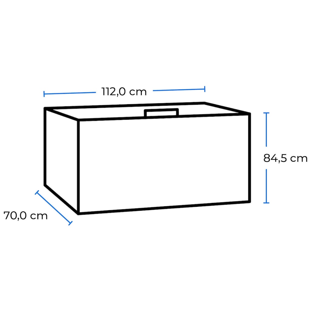 exquisit Gefriertruhe »GT320-HE-040D weiss«, 84,5 cm hoch, 112 cm breit