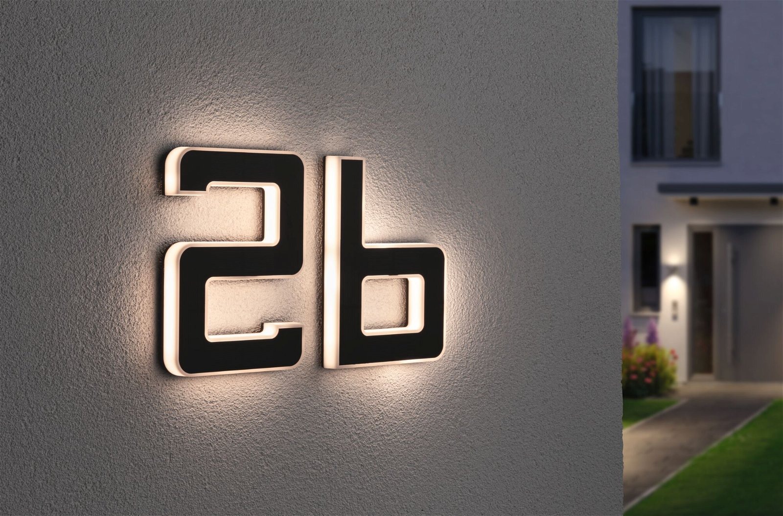Paulmann LED Außen-Wandleuchte »Solar Hausnummer«