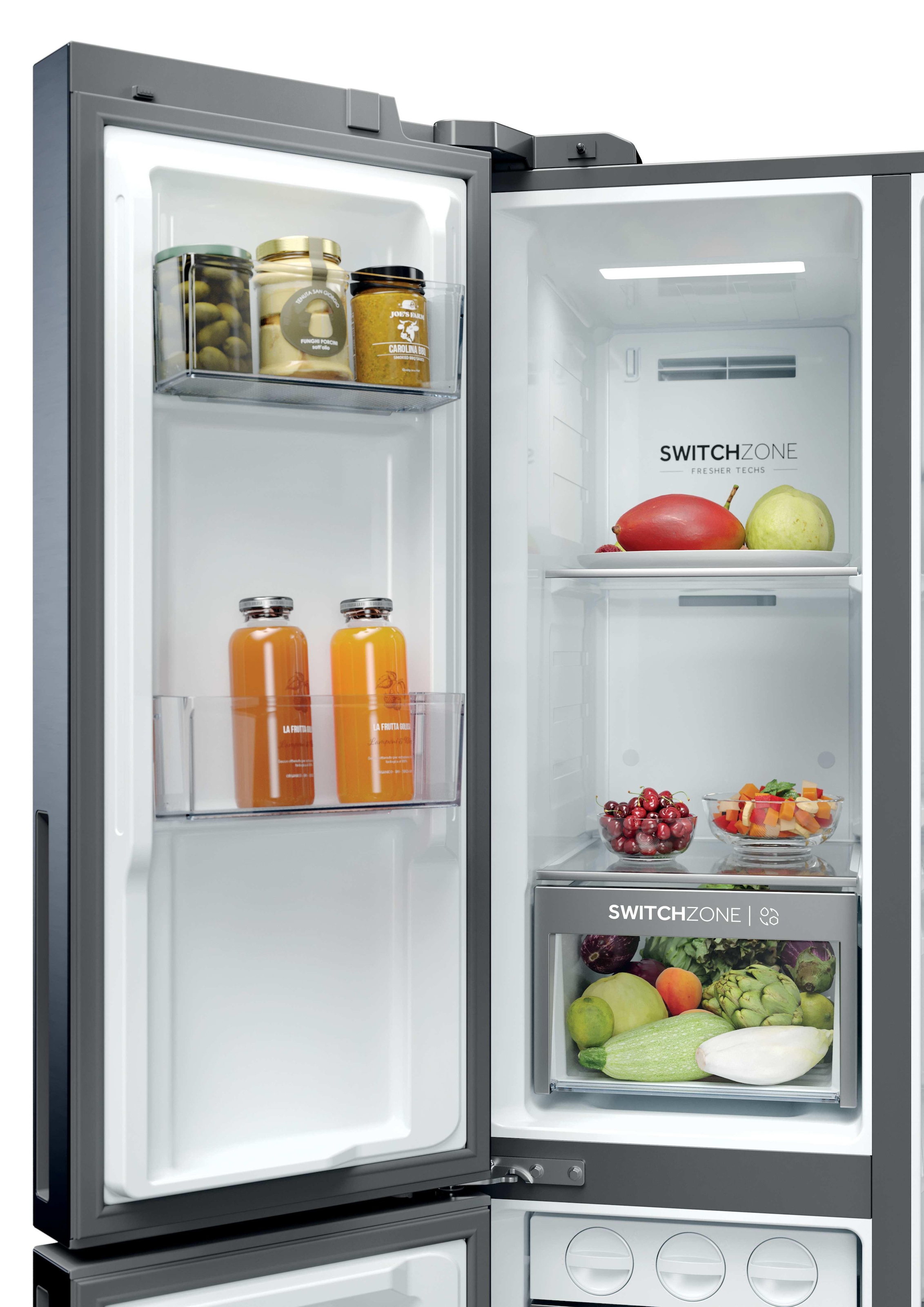 Haier Kühl-/Gefrierkombination »HSPR79F18EWMB« 177,5 cm hoch 90,5 cm breit Humidity Zone: Obst, Gemüse und Salat 2x länger frisch halten